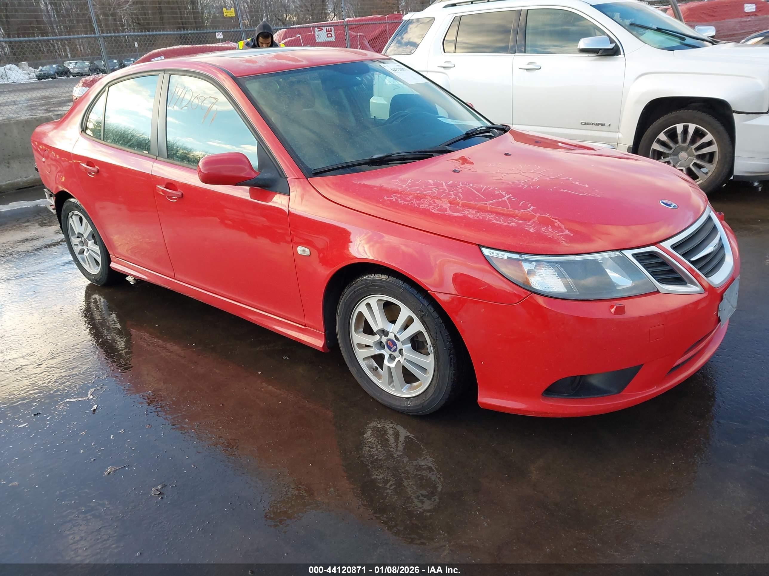 2010 Saab 9-3, VIN YS3FA4CY7A1608957 — Rear end