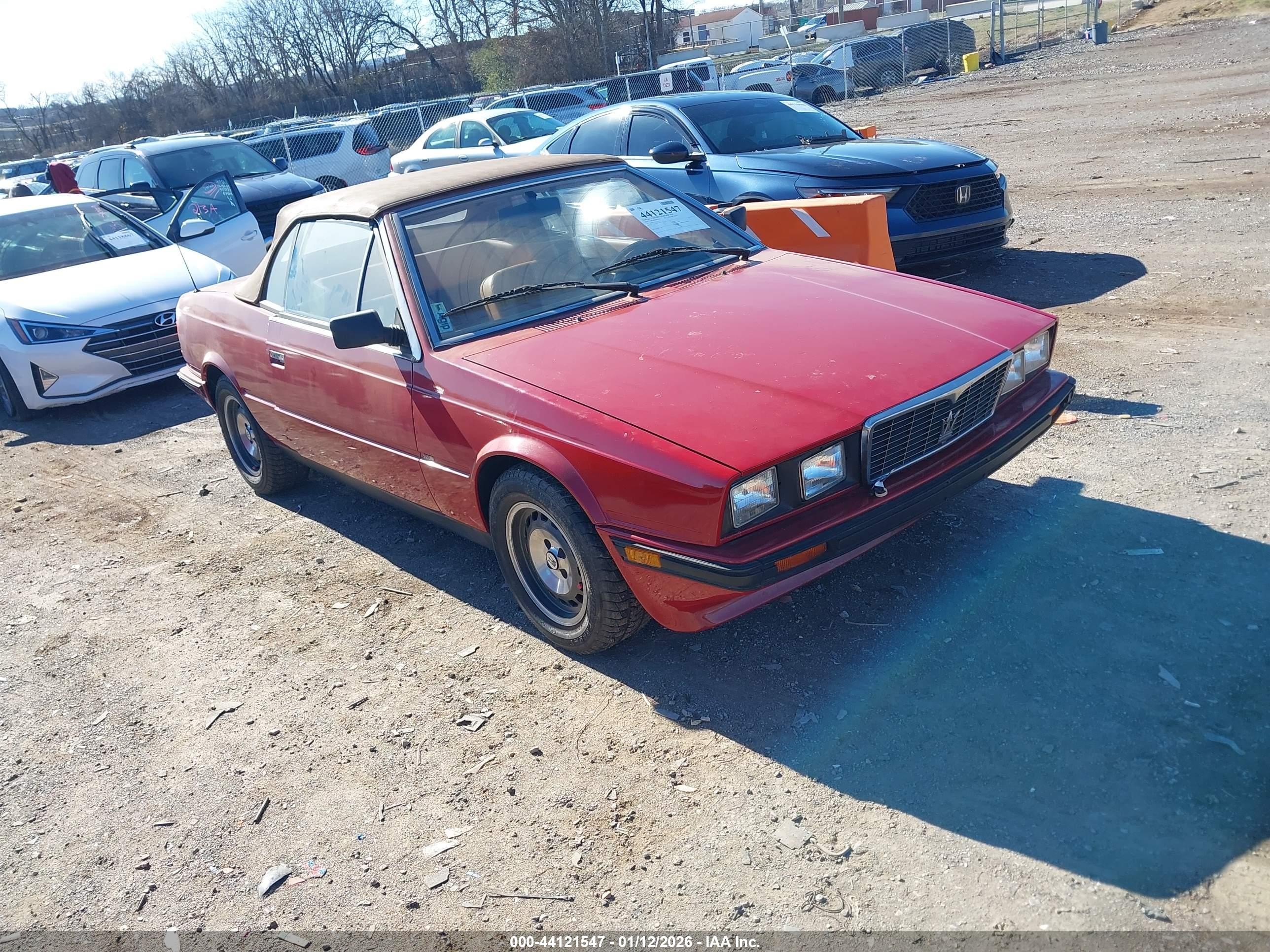 1986 Maserati Spyder, VIN ZAMFL1100GA330209 — Механическое