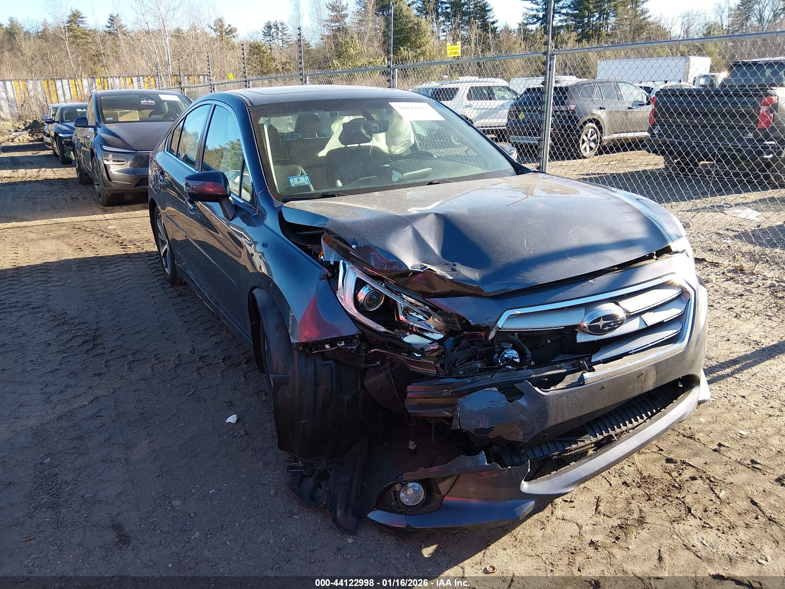 2017 Subaru Legacy Limited, VIN 4S3BNAN62H3014151 — Front end