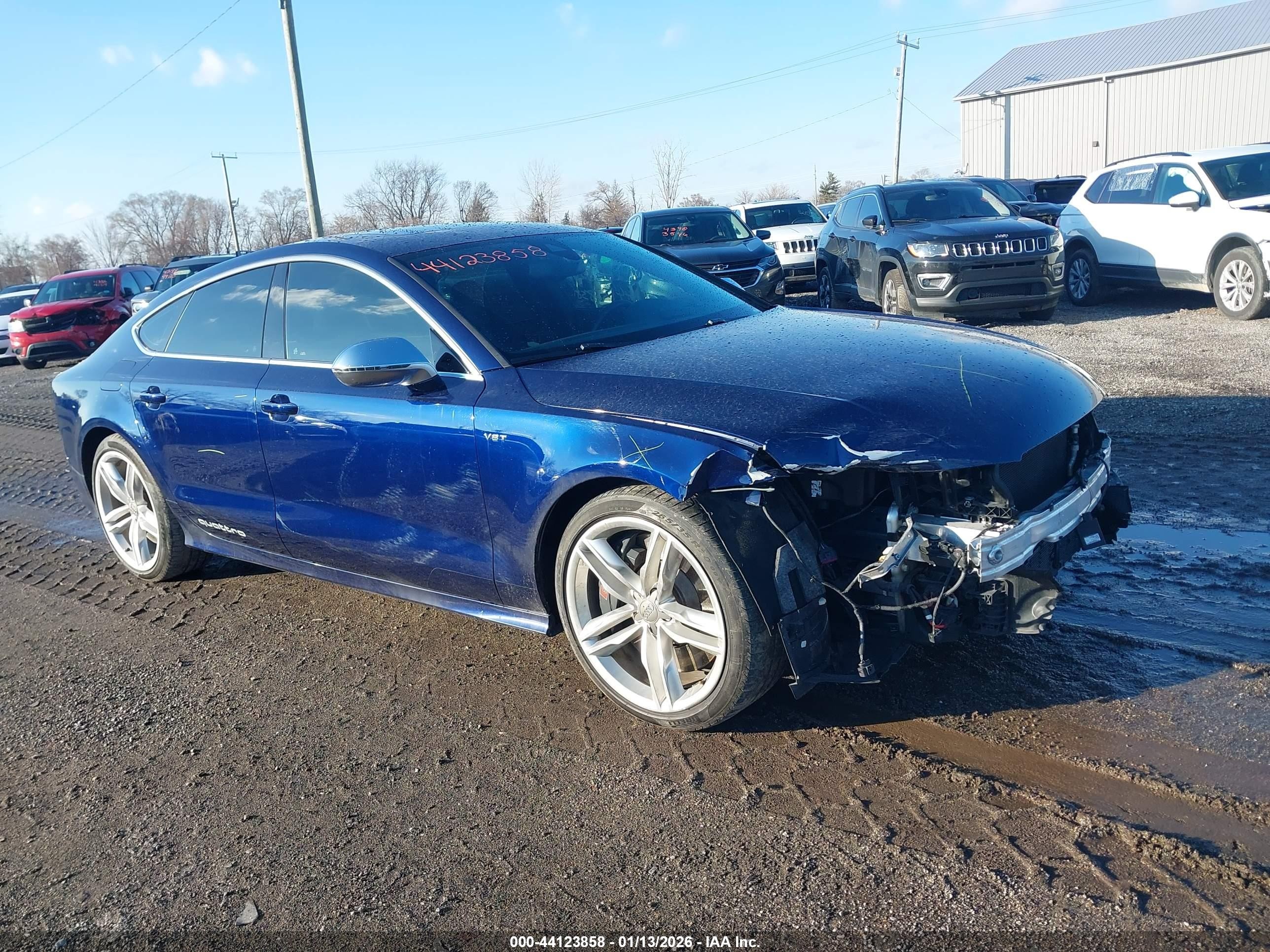 2014 Audi S7 Prestige, VIN WAUW2AFCXEN024163 — Front end