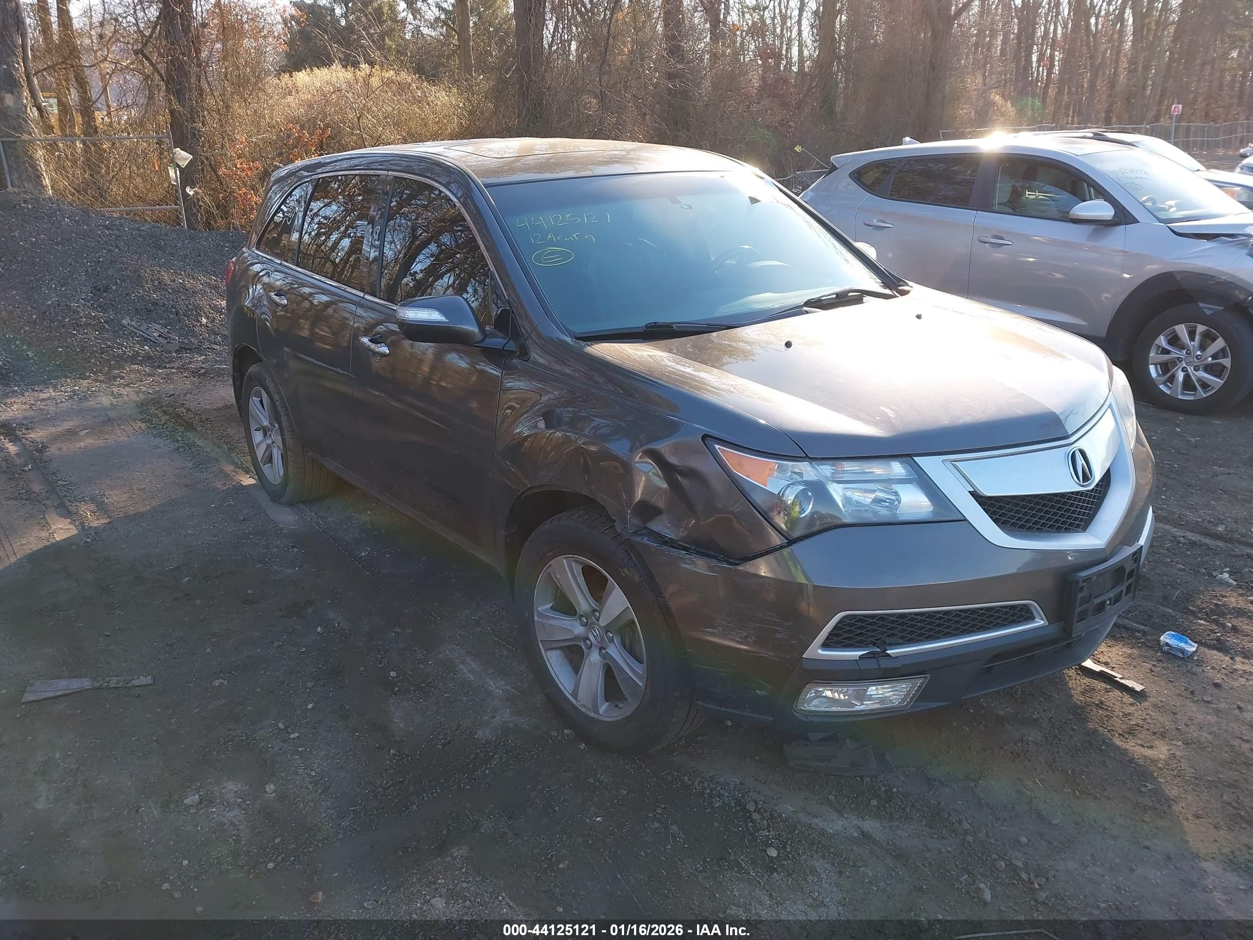 2012 Acura MDX, VIN 2HNYD2H29CH521530 — Front end