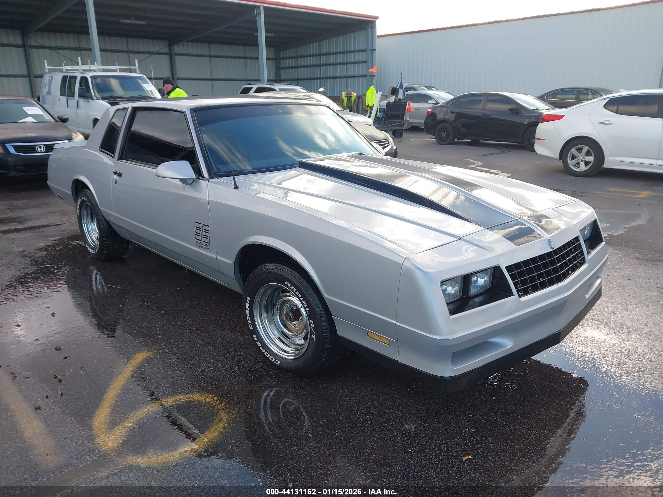 1987 Chevrolet Monte Carlo Sport SS, VIN 1G1GZ11G9HR100362 — Front end