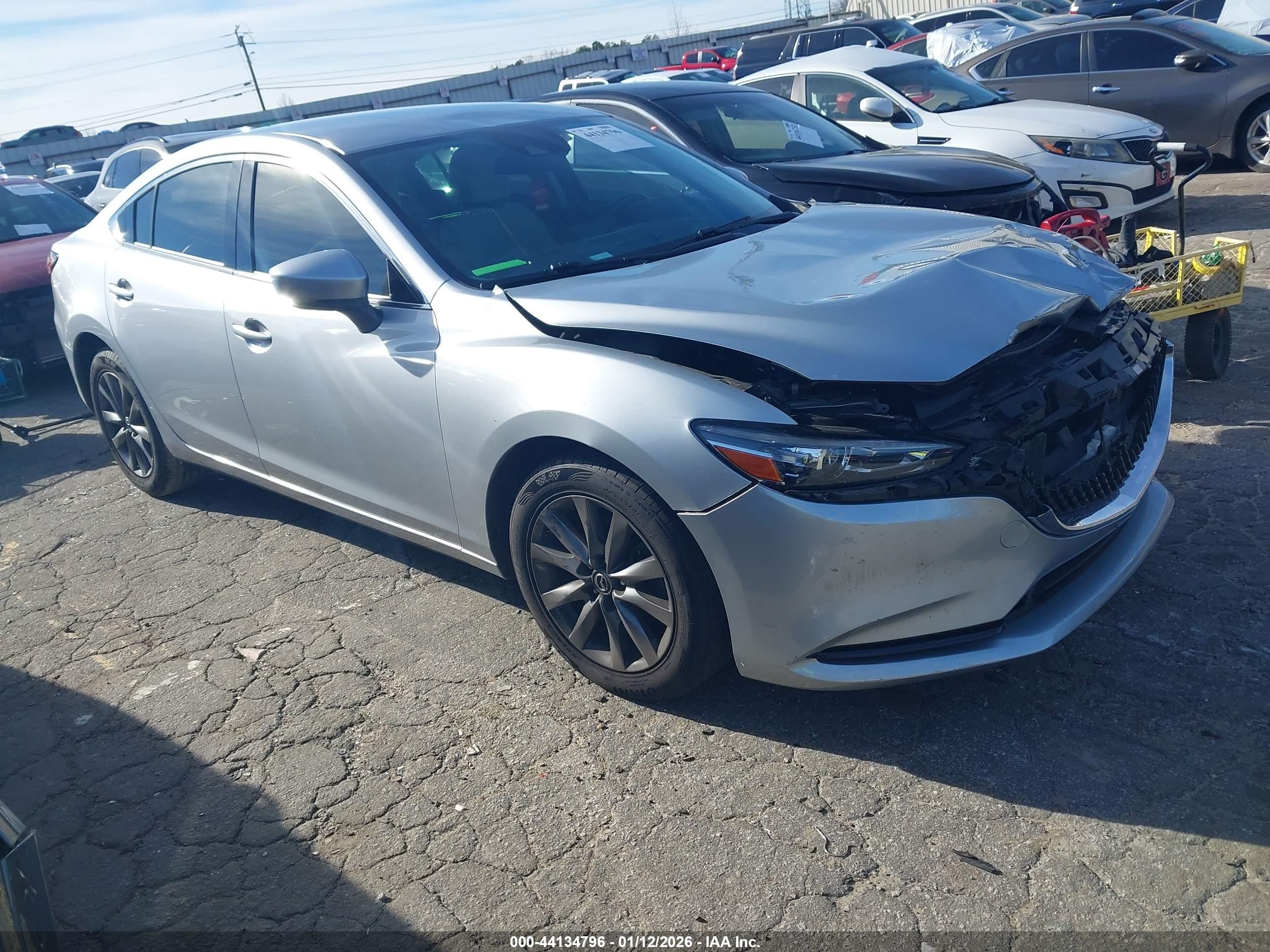 2018 Mazda 6 Sport, VIN JM1GL1UM9J1336167 — Front end