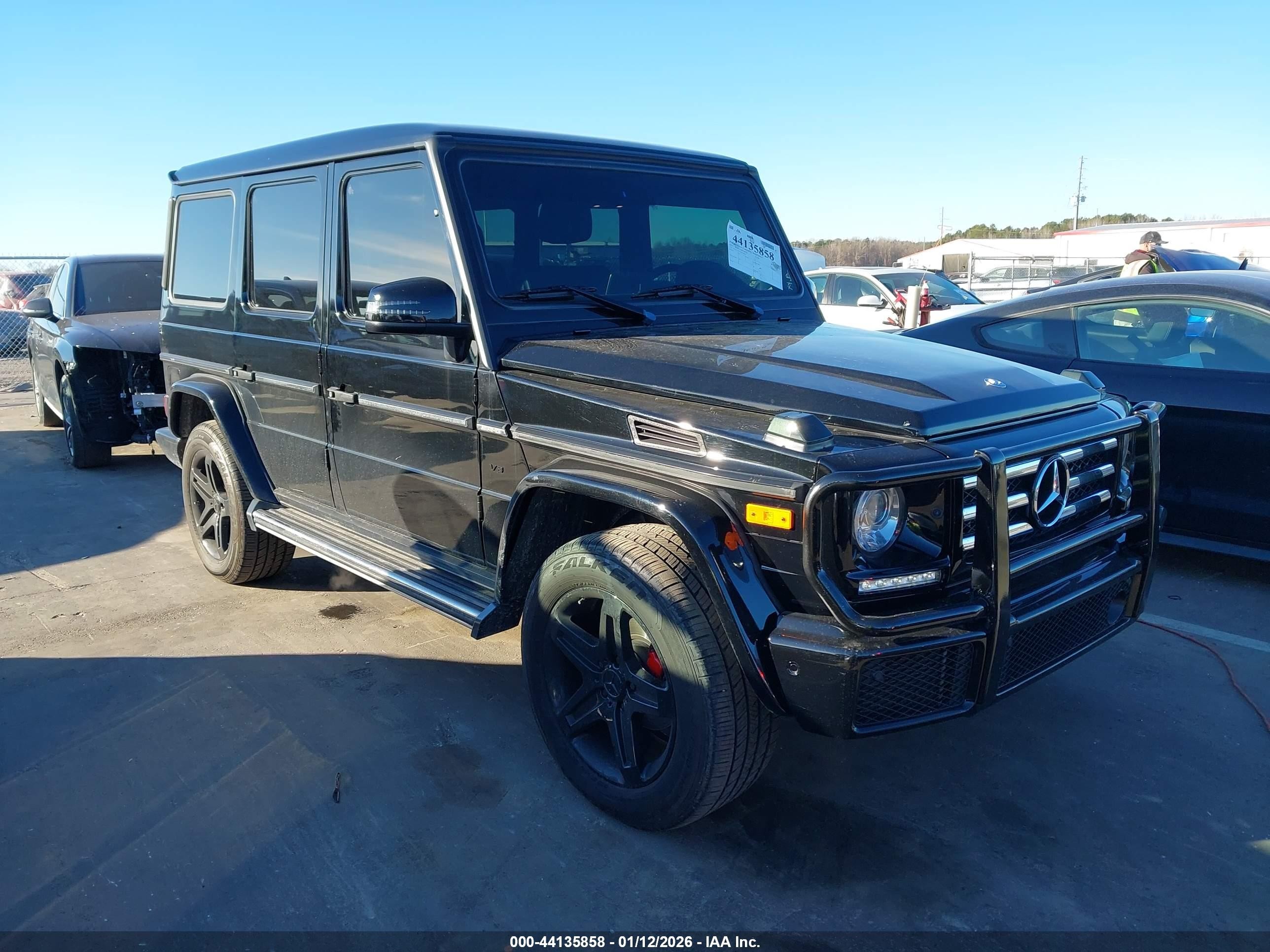 2017 Mercedes-Benz G 550, VIN WDCYC3KF7HX270644 — Rear end