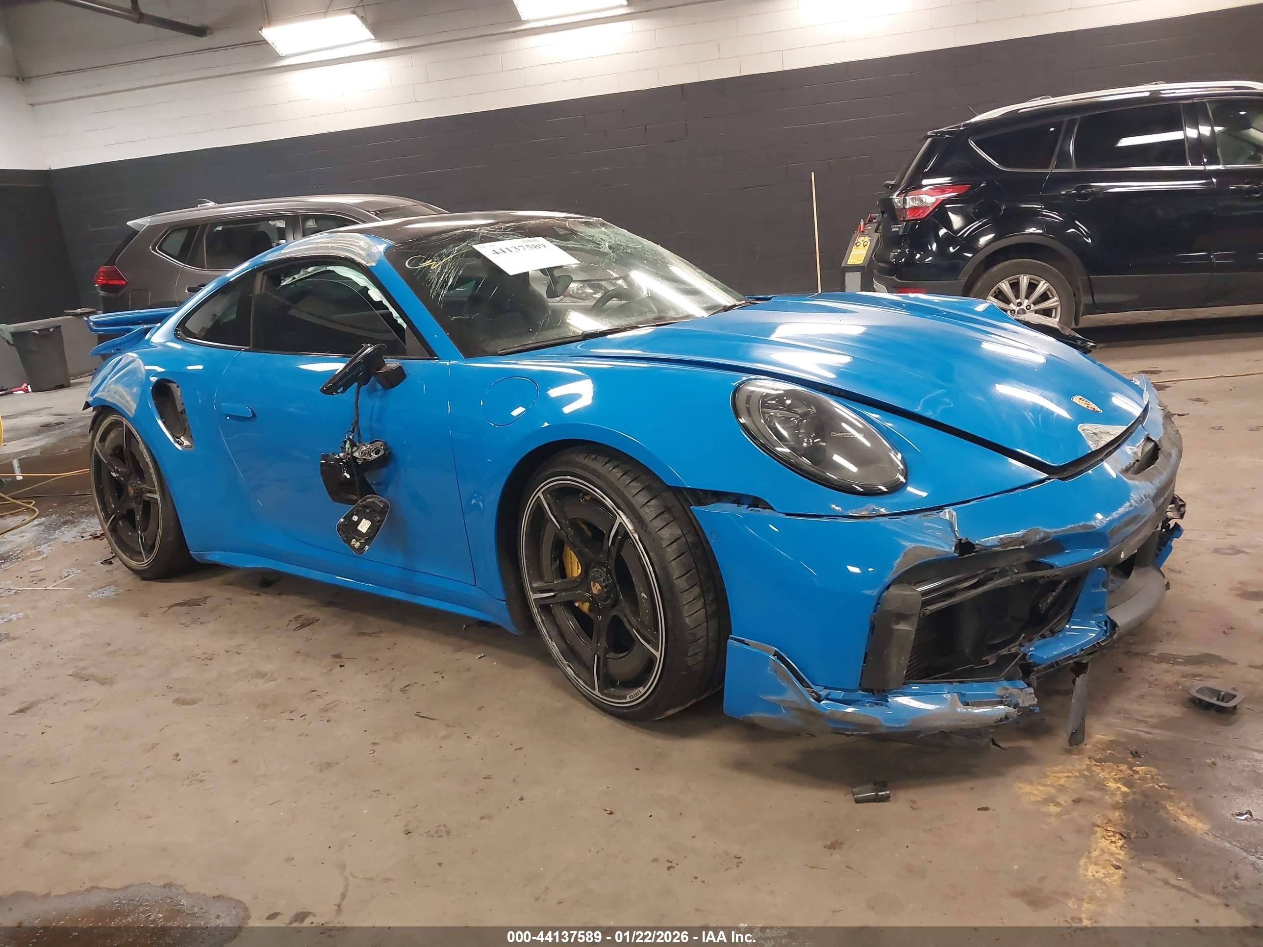2022 Porsche 911 Turbo S, VIN WP0AD2A97NS255211 — Rollover