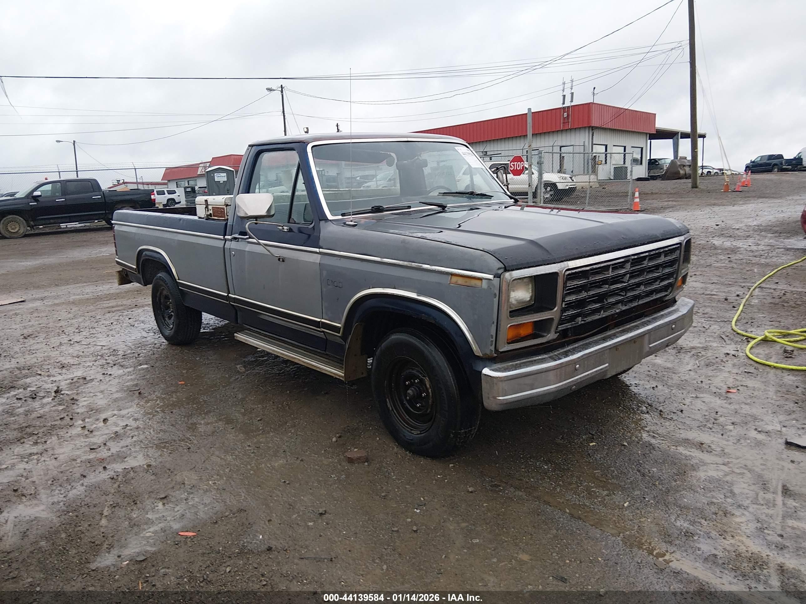 1983 Ford F-100, VIN 1FTCF10Y6DLA71215 — Side