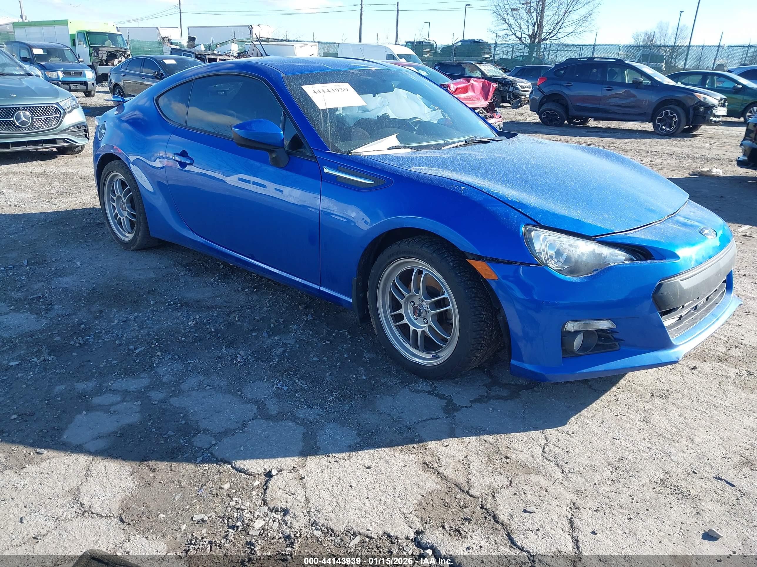 2014 Subaru BRZ Limited, VIN JF1ZCAC16E8600464 — Side