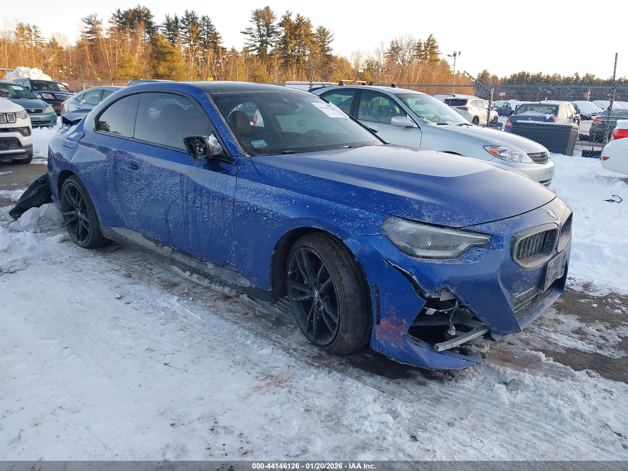 2022 BMW 2 Series M240i xDrive, VIN 3MW53CM08N8C35796 — Rear end