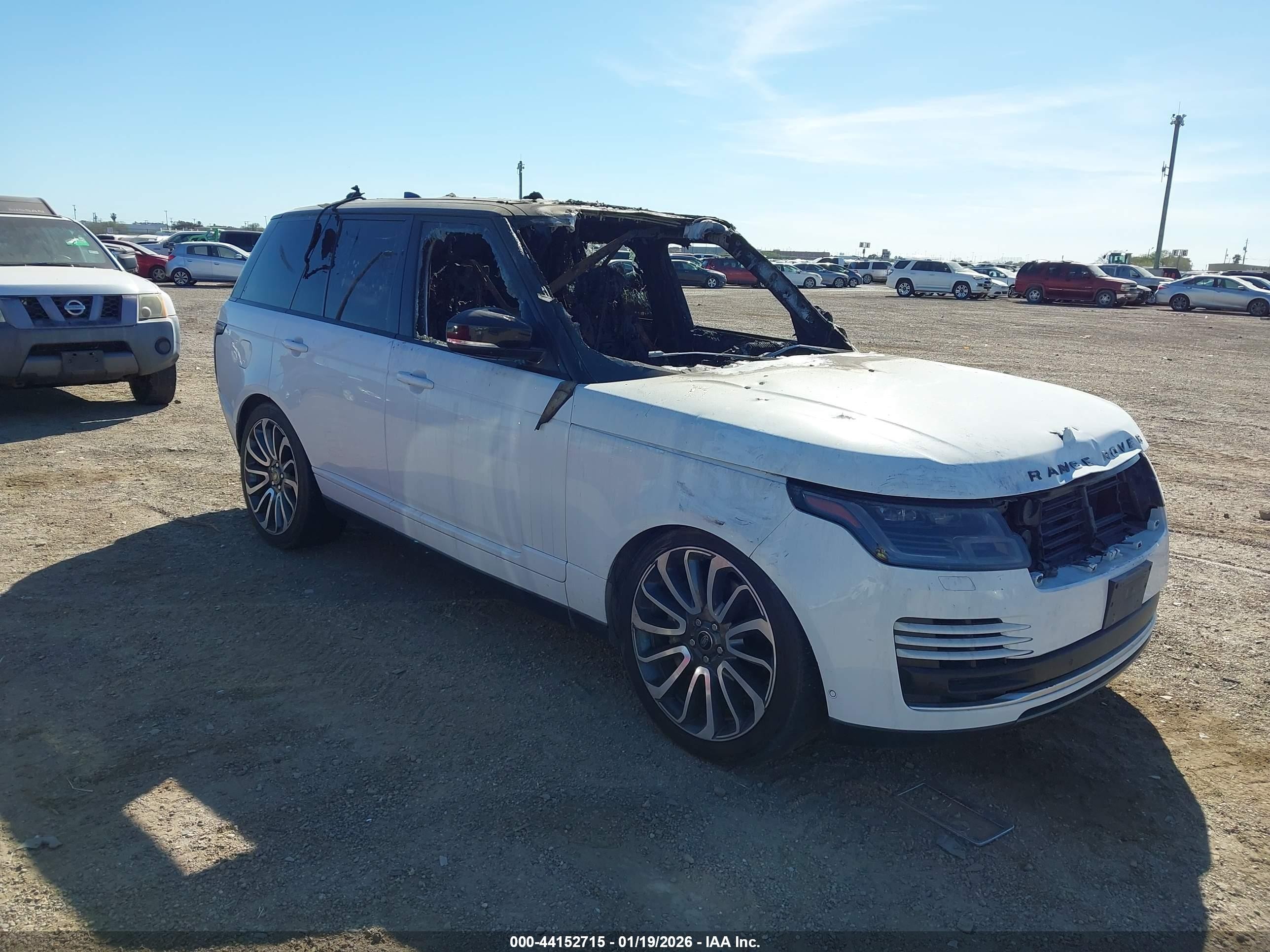 2020 Land Rover Range Rover HSE, VIN SALGS2RU2LA568686 — Interior fire