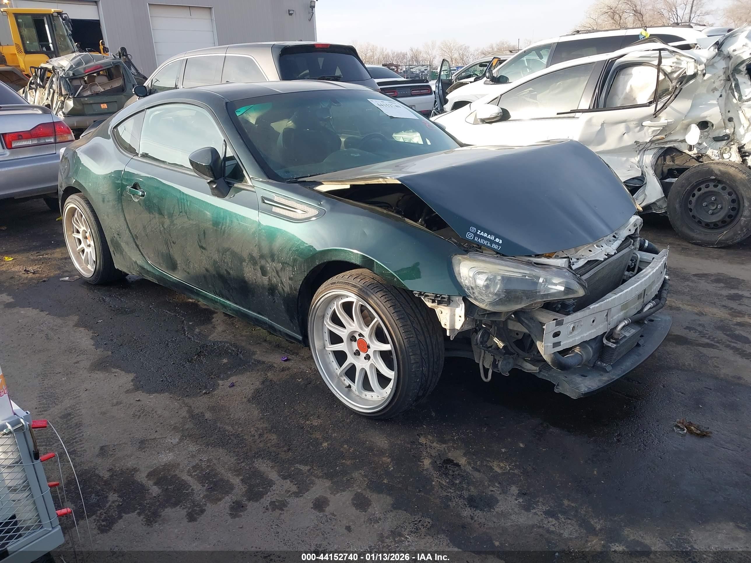 2014 Subaru BRZ Limited, VIN JF1ZCAC19E9603353 — Front end