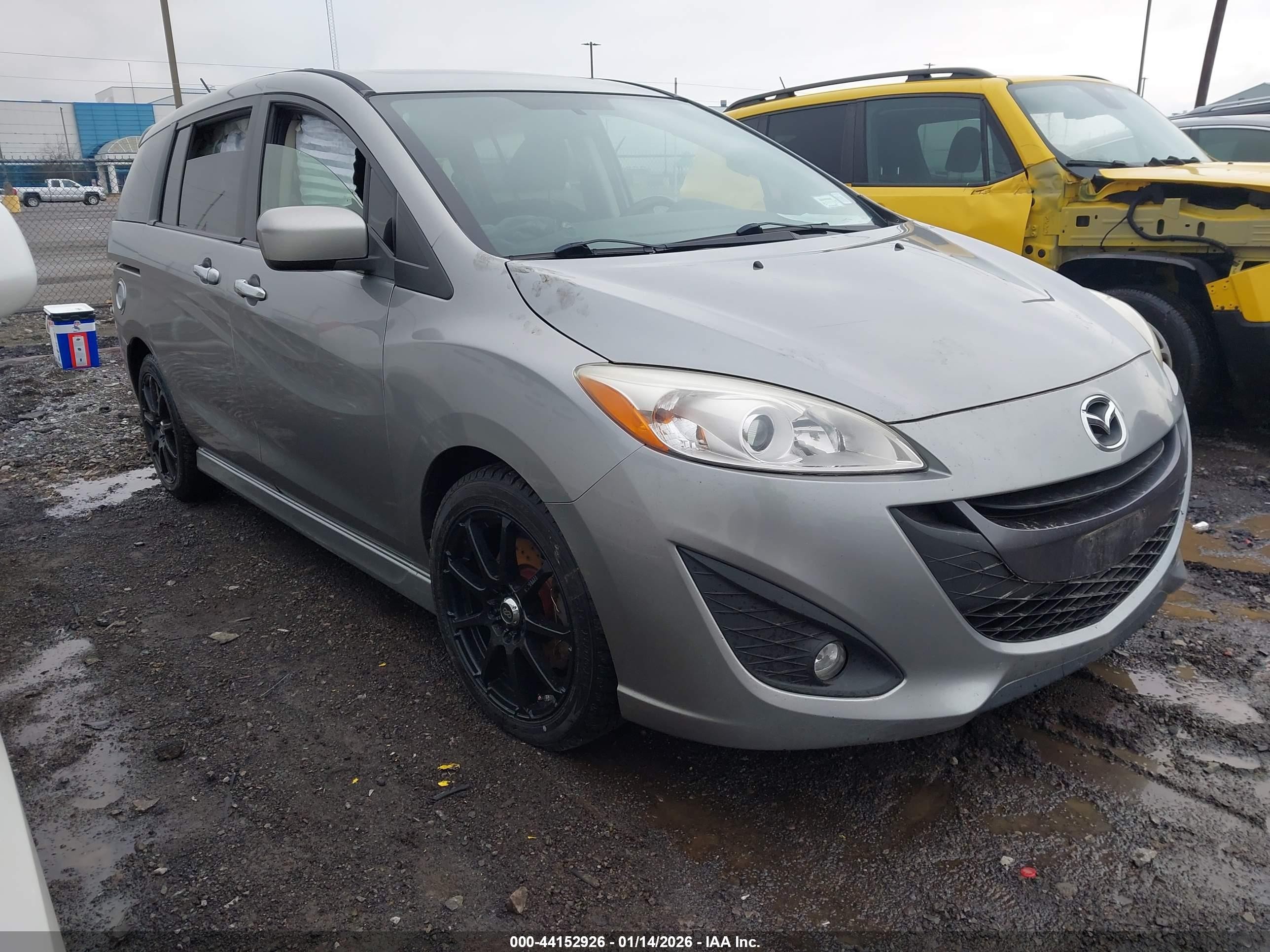 2012 Mazda 5 Touring, VIN JM1CW2CL5C0138165 — Interior fire