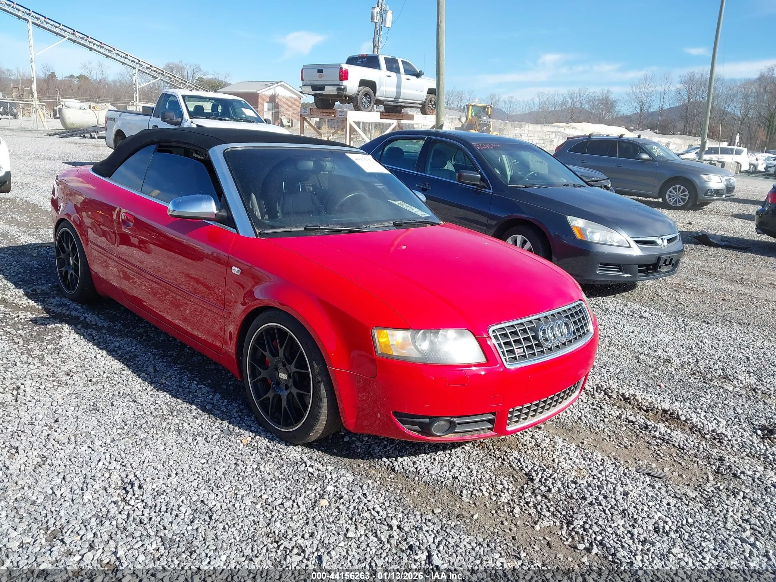2005 Audi S4, VIN WUARL48H85K902149 — Stripped