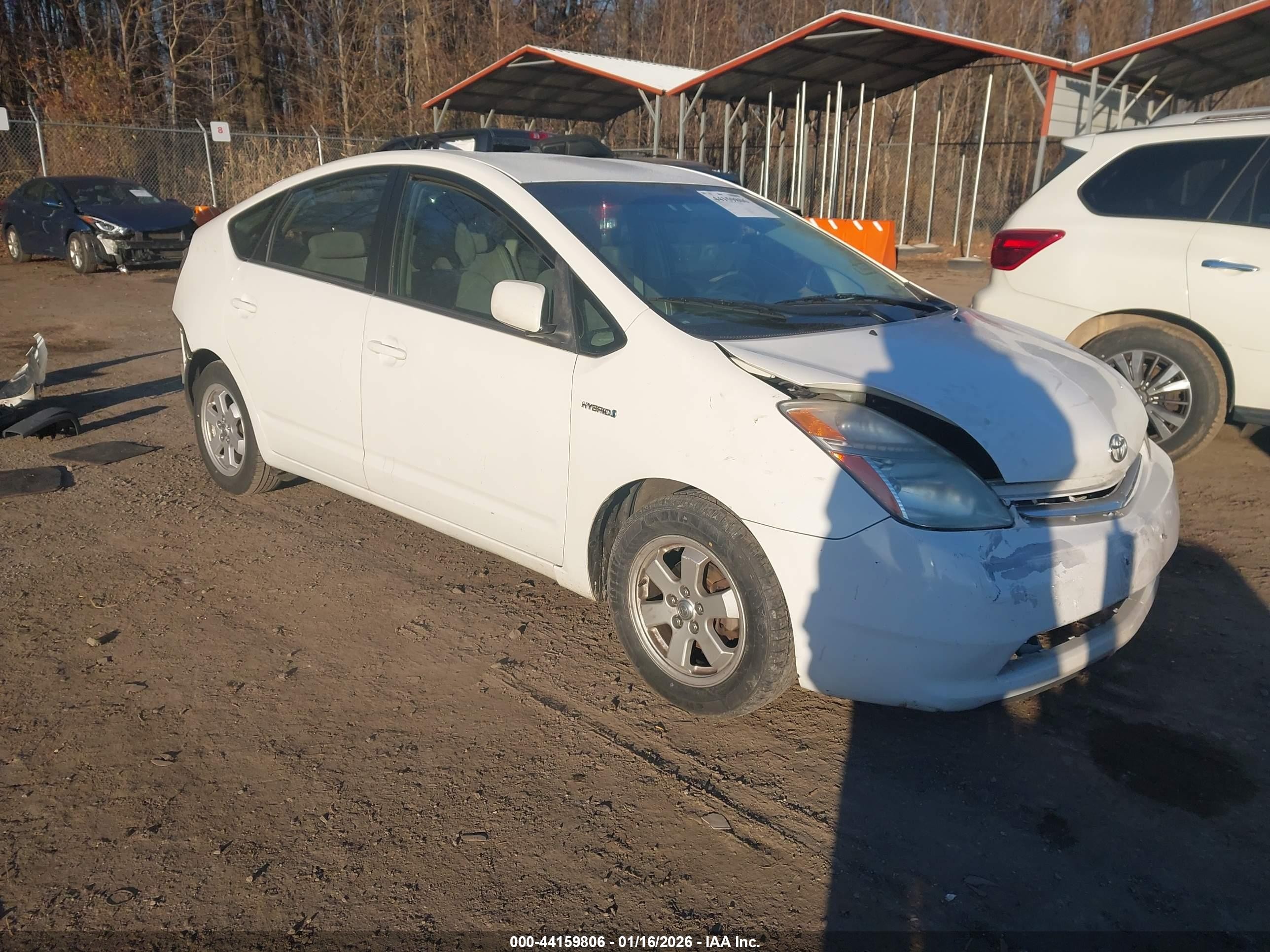 2007 Toyota Prius, VIN JTDKB20U277592424 — Rear end