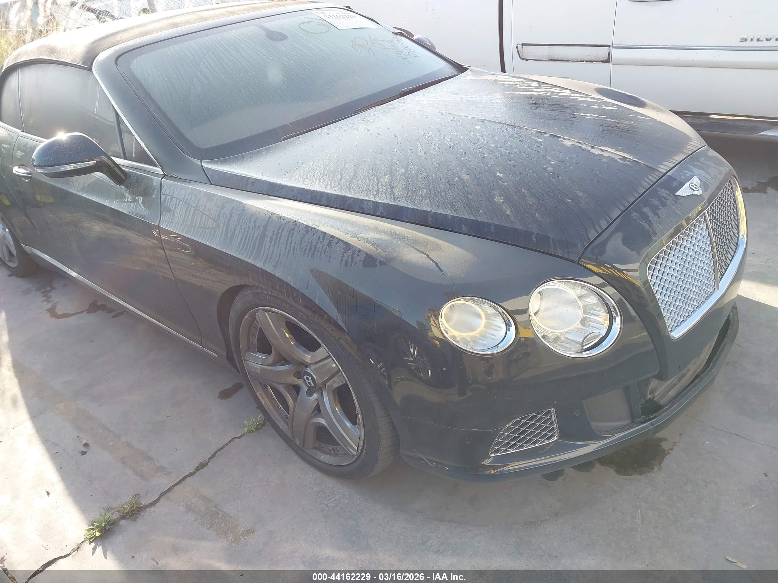 2012 Bentley Continental GT, VIN SCBGR3ZA7CC077536 — Fresh water flood