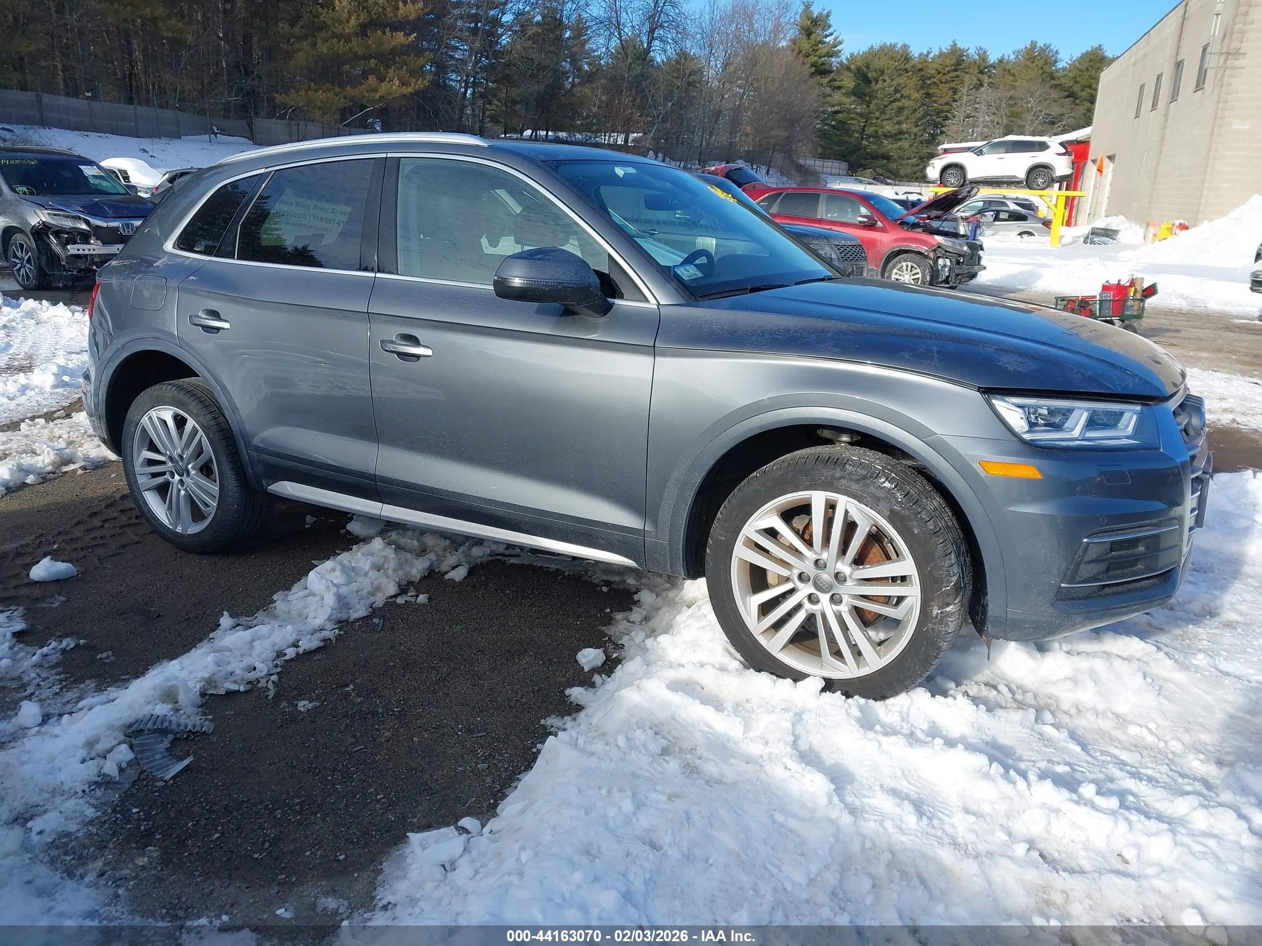 2018 Audi Q5 Premium Plus, VIN WA1BNAFY9J2017232 — Fresh water flood