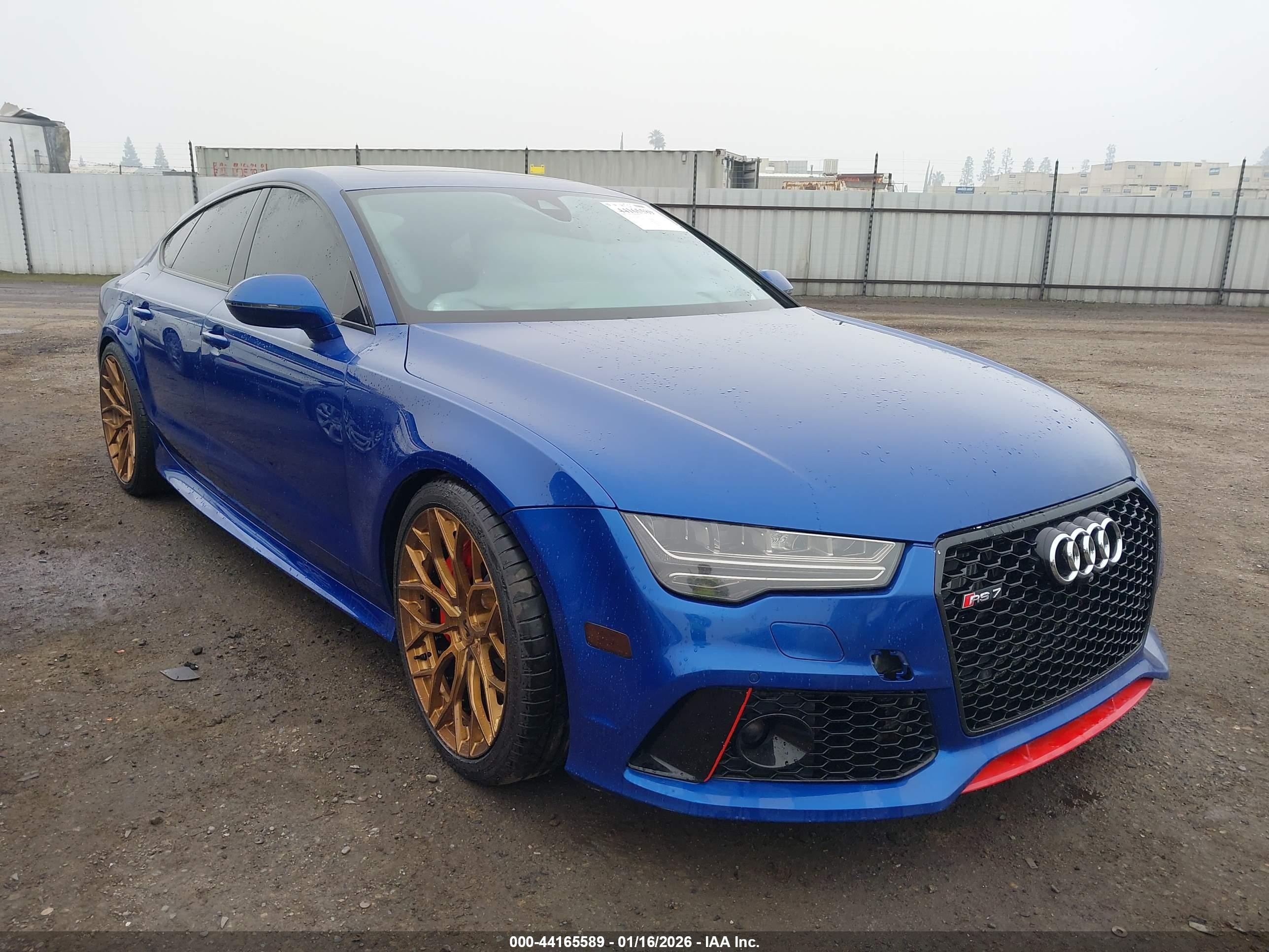 2016 Audi RS 7 Prestige, VIN WUAW2AFCXGN900321 — Water / flood