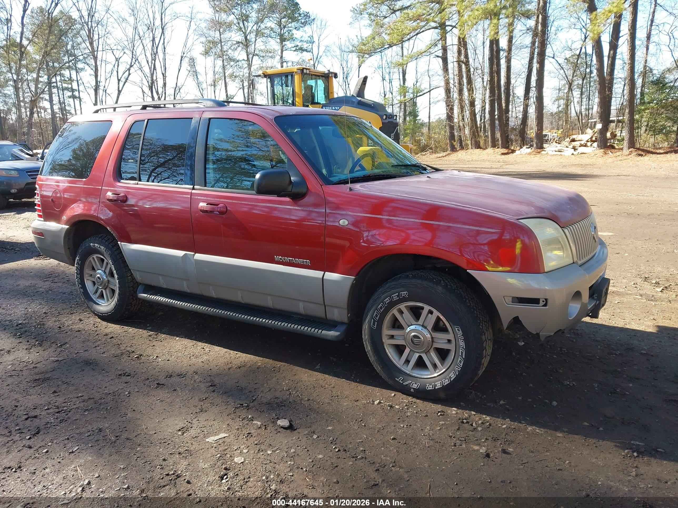 2002 Mercury Mountaineer, VIN 4M2ZU86E12ZJ19665 — Not stated