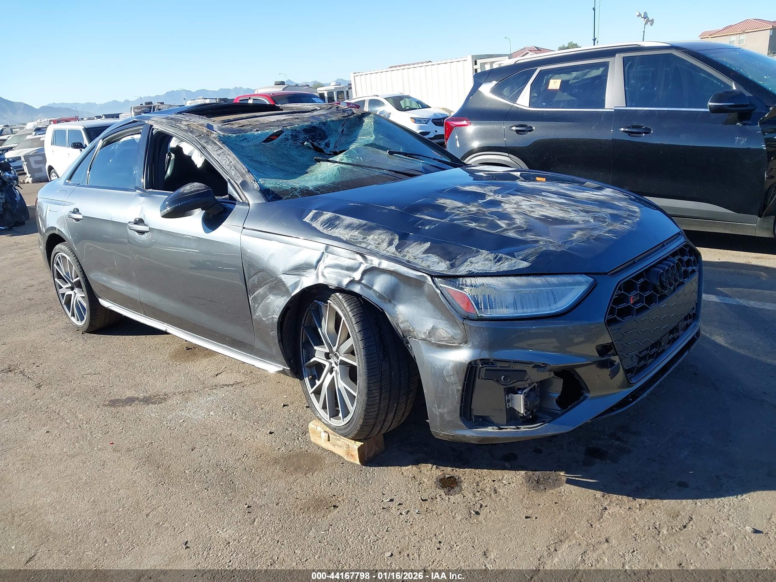 2022 Audi S4 Premium Plus, VIN WAUB4AF49NA033249 — Rollover