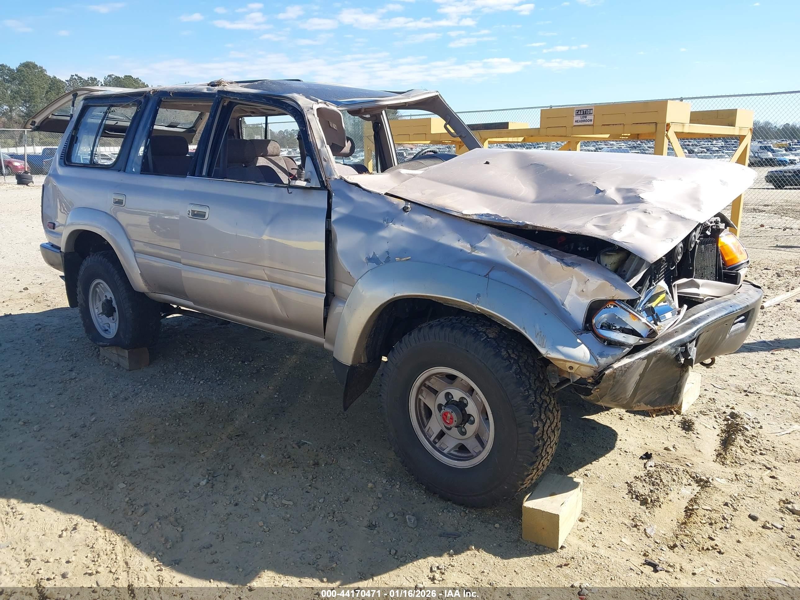 1991 Toyota Land Cruiser, VIN JT3FJ80W9M0016752 — Rollover
