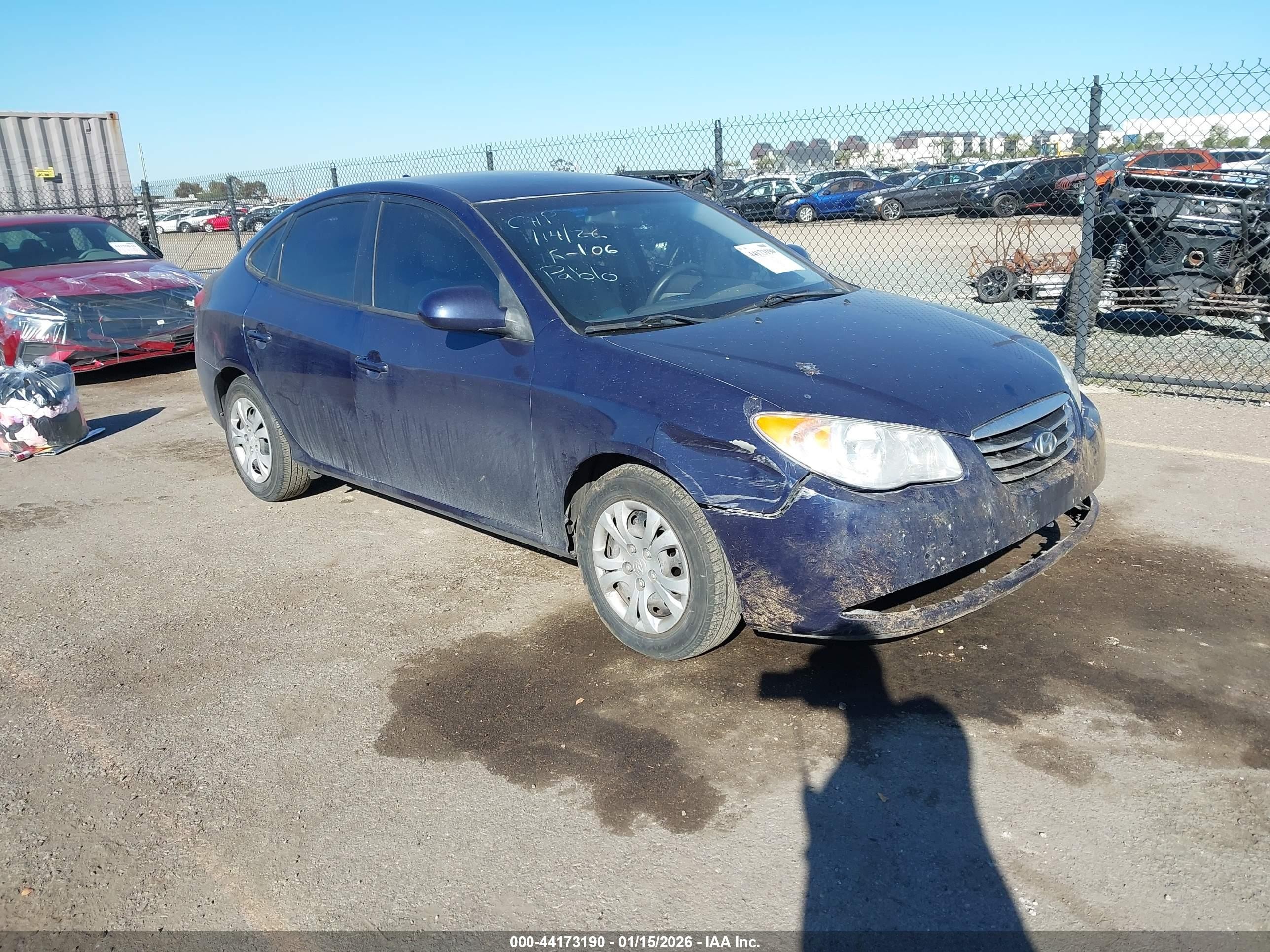 2010 Hyundai Elantra GLS, VIN KMHDU4AD6AU036473 — Front end