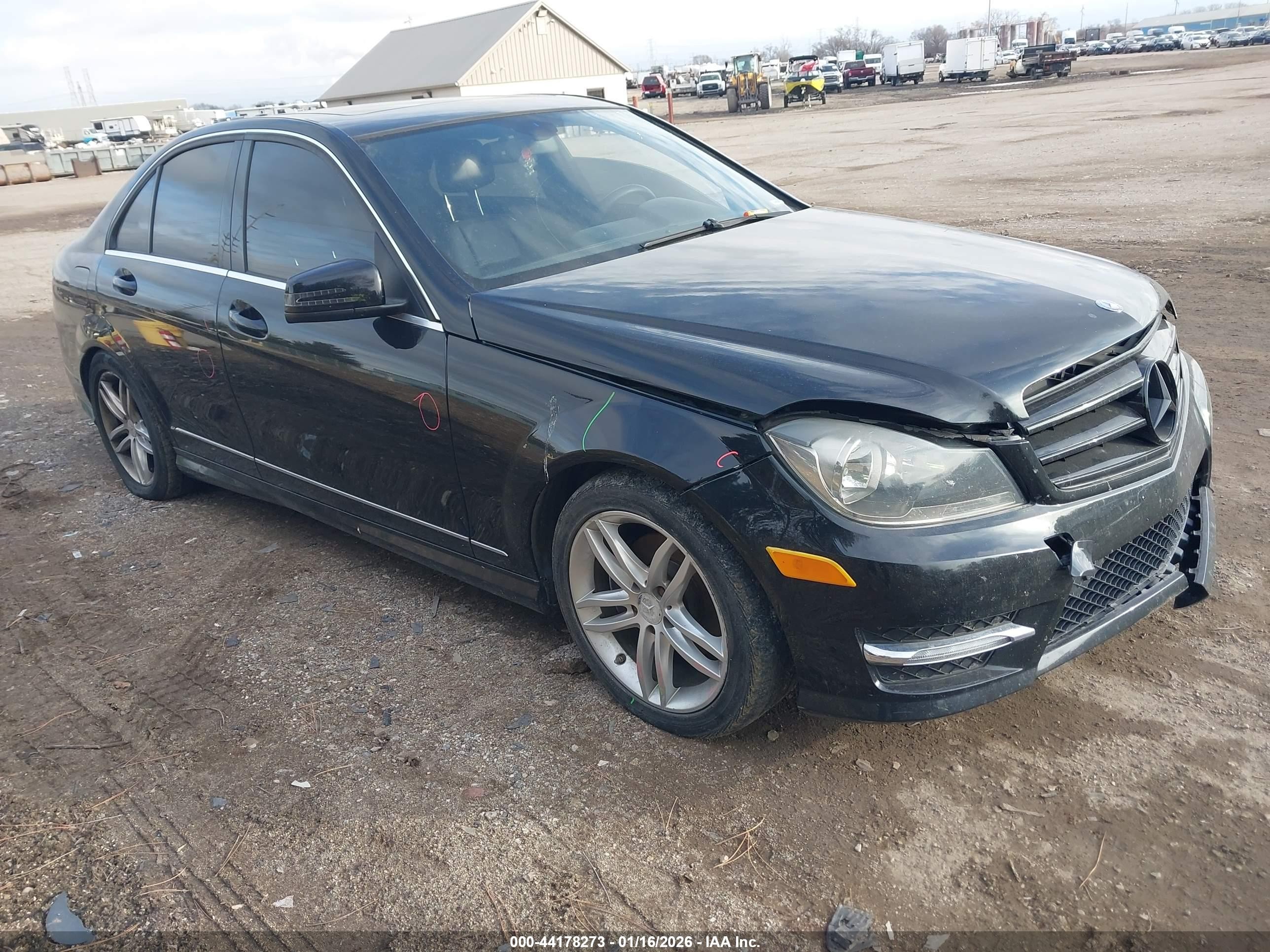 2012 Mercedes-Benz C 300 Luxury, VIN WDDGF8BB1CA715223 — Front end
