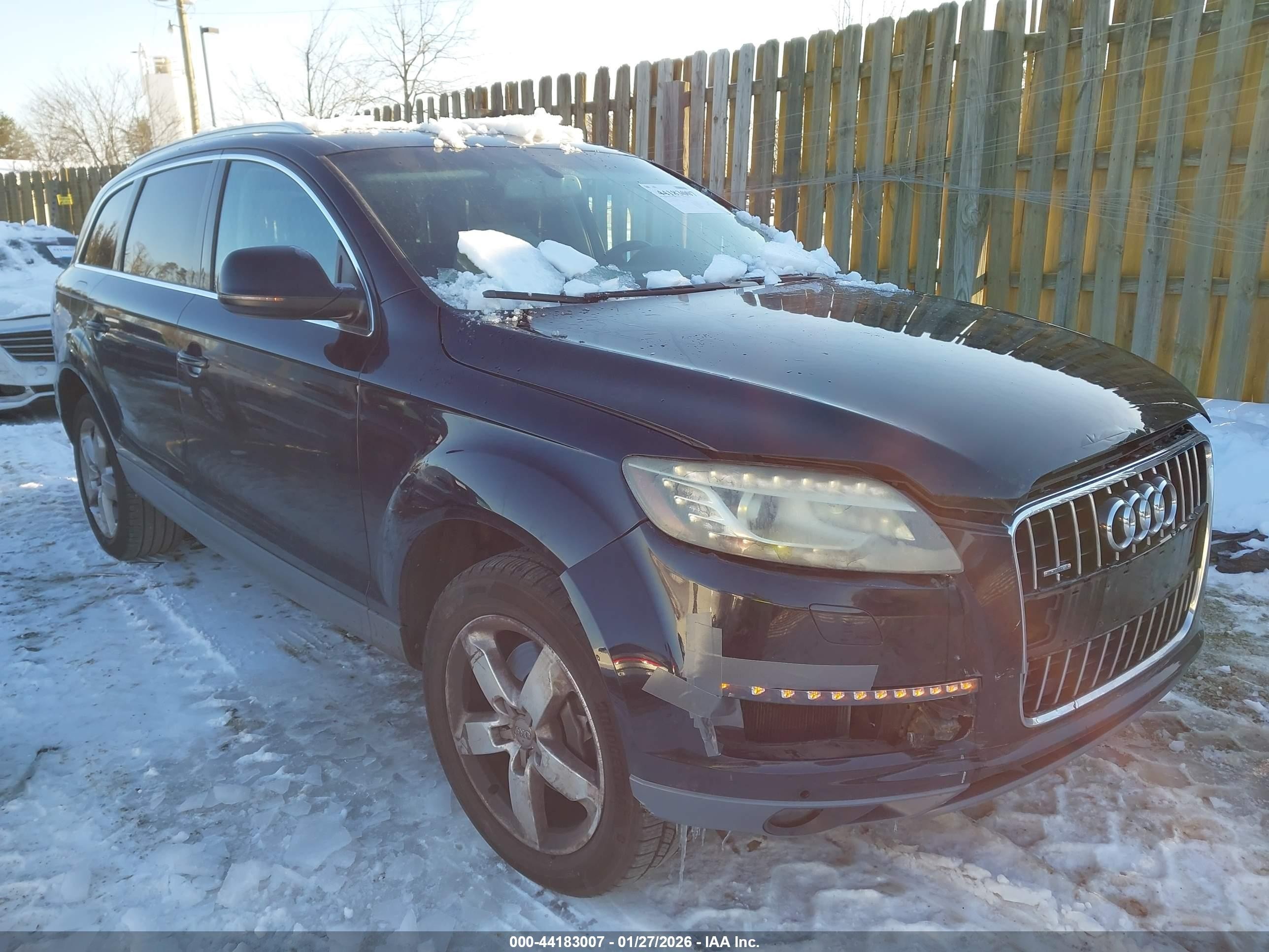 2013 Audi Q7 Premium Plus, VIN WA1LGAFE9DD000119 — Фото с аукциона