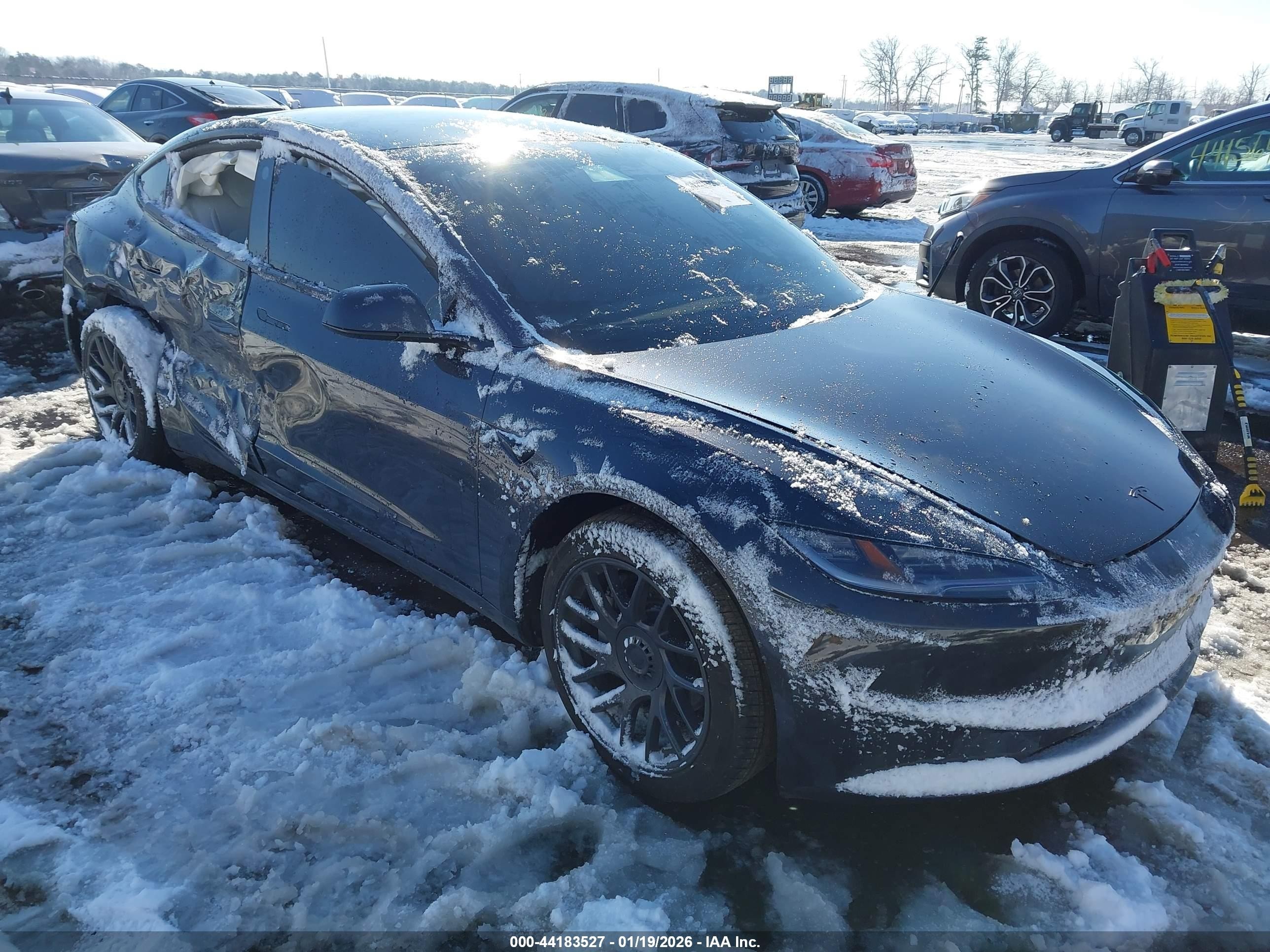 2026 Tesla Model 3 Premium, VIN 5YJ3E1EA9TF121363 — Side