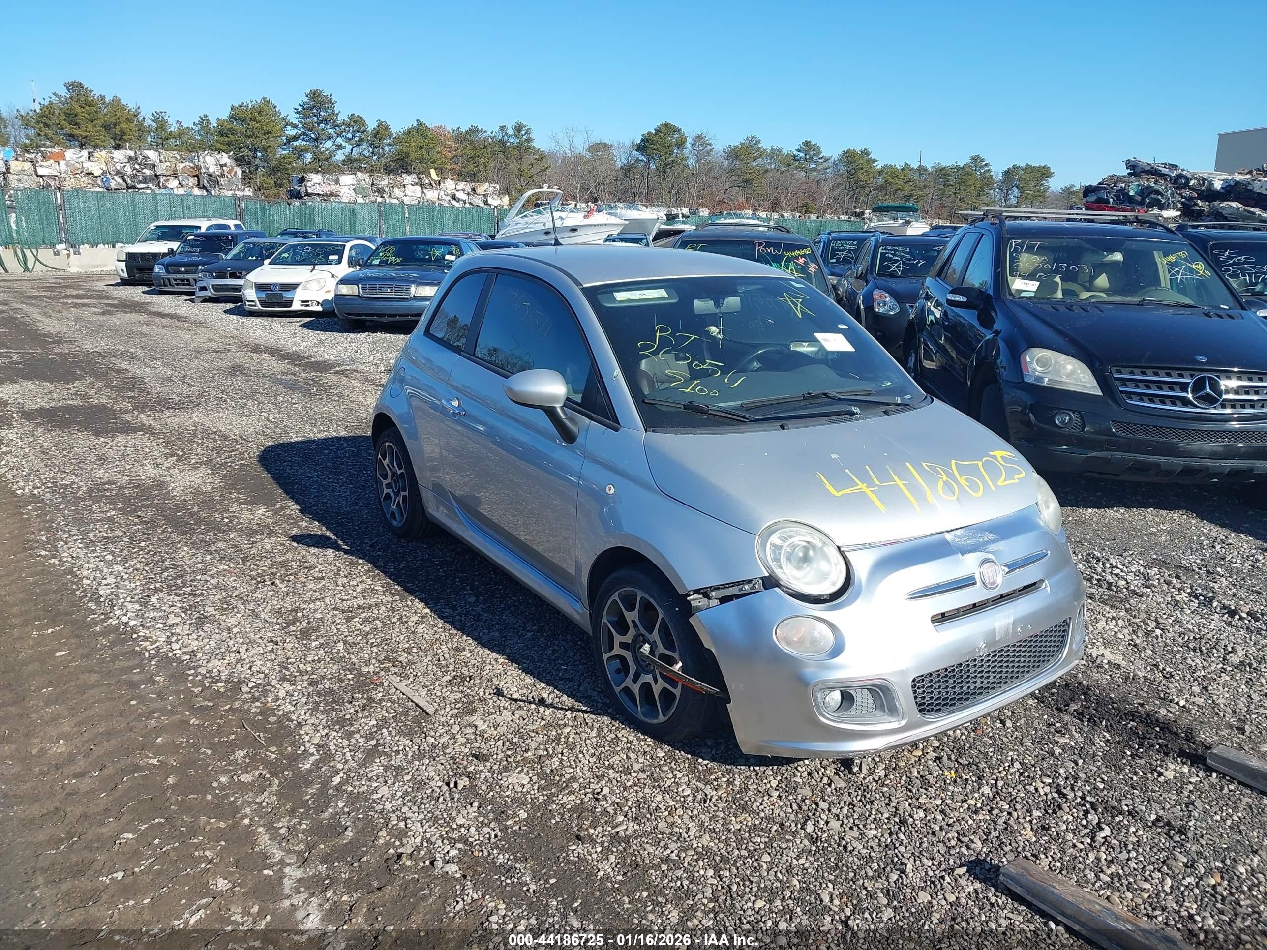 2012 FIAT 500 Sport, VIN 3C3CFFBR5CT123198 — Not stated