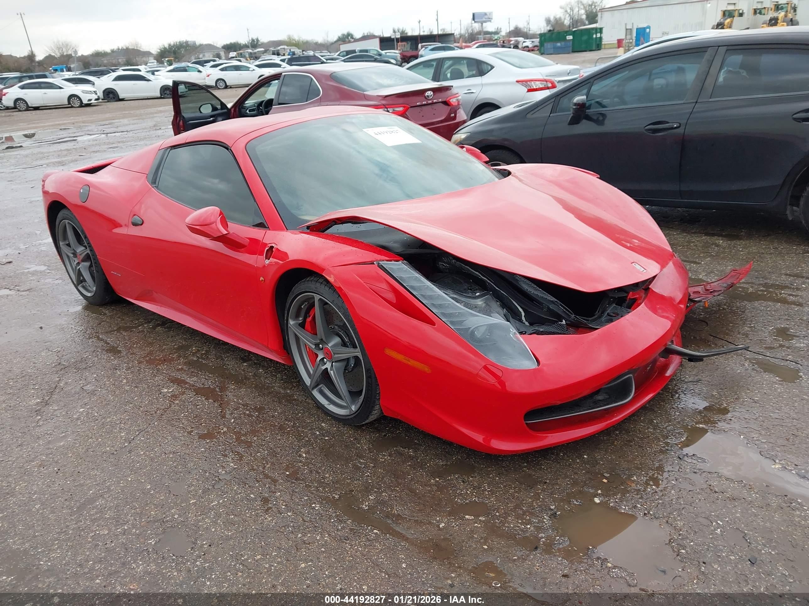 2015 Ferrari 458 Italia, VIN ZFF68NHA1F0211313 — Front end