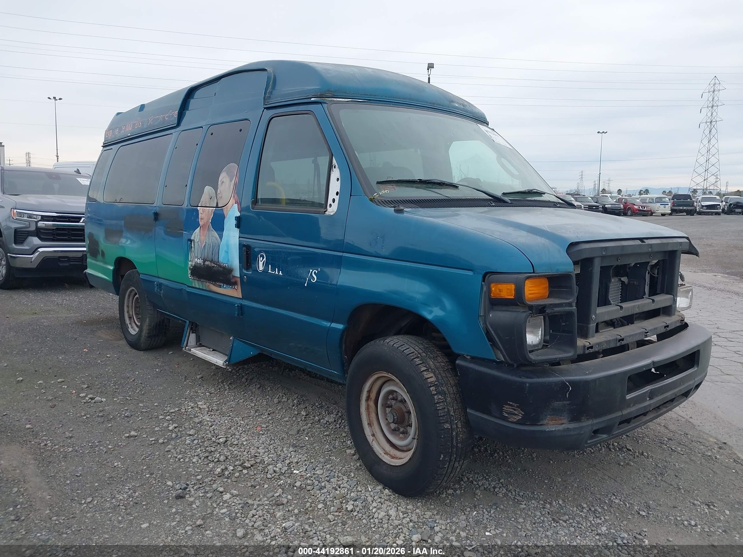 2008 Ford E-350, VIN 1FT2S34L18DB34660 — Theft recovery