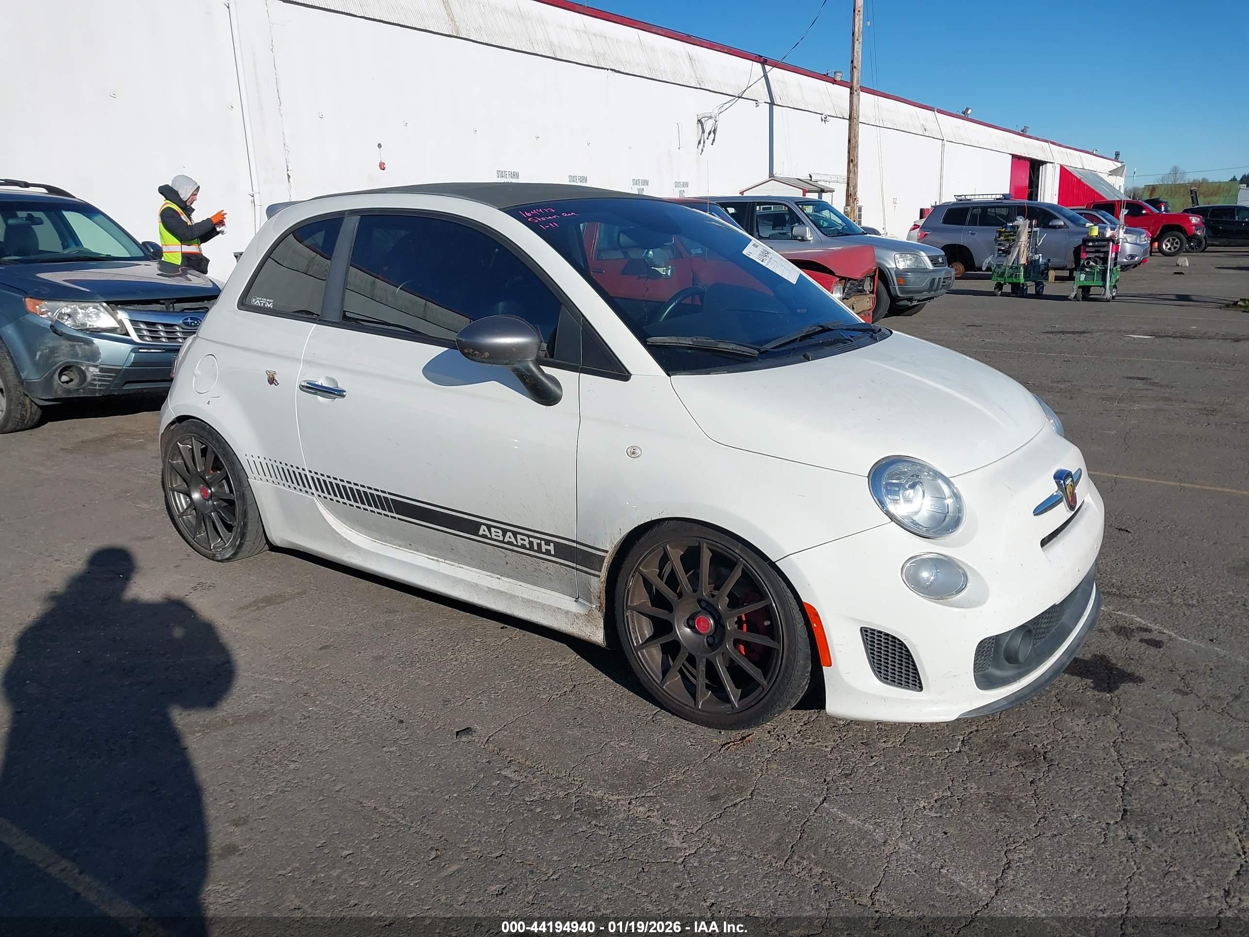 2013 FIAT 500 Abarth, VIN 3C3CFFJH7DT739785 — Biohazard / chemical