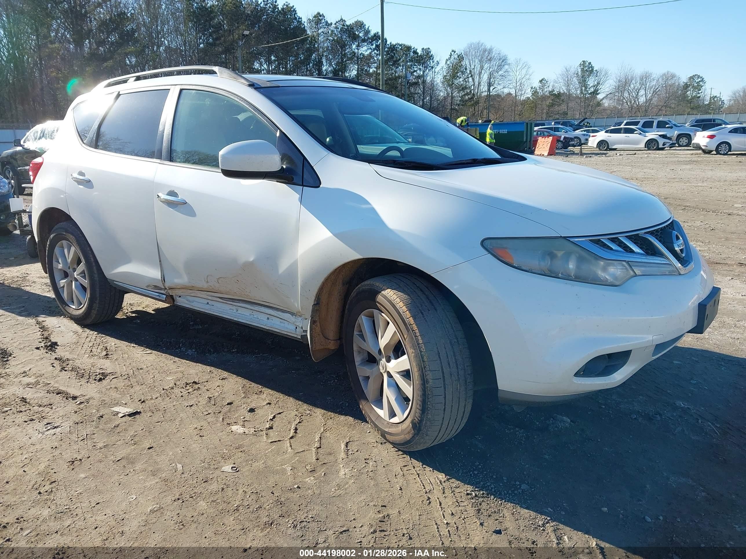 2012 Nissan Murano SL, VIN JN8AZ1MW1CW213348 — Side