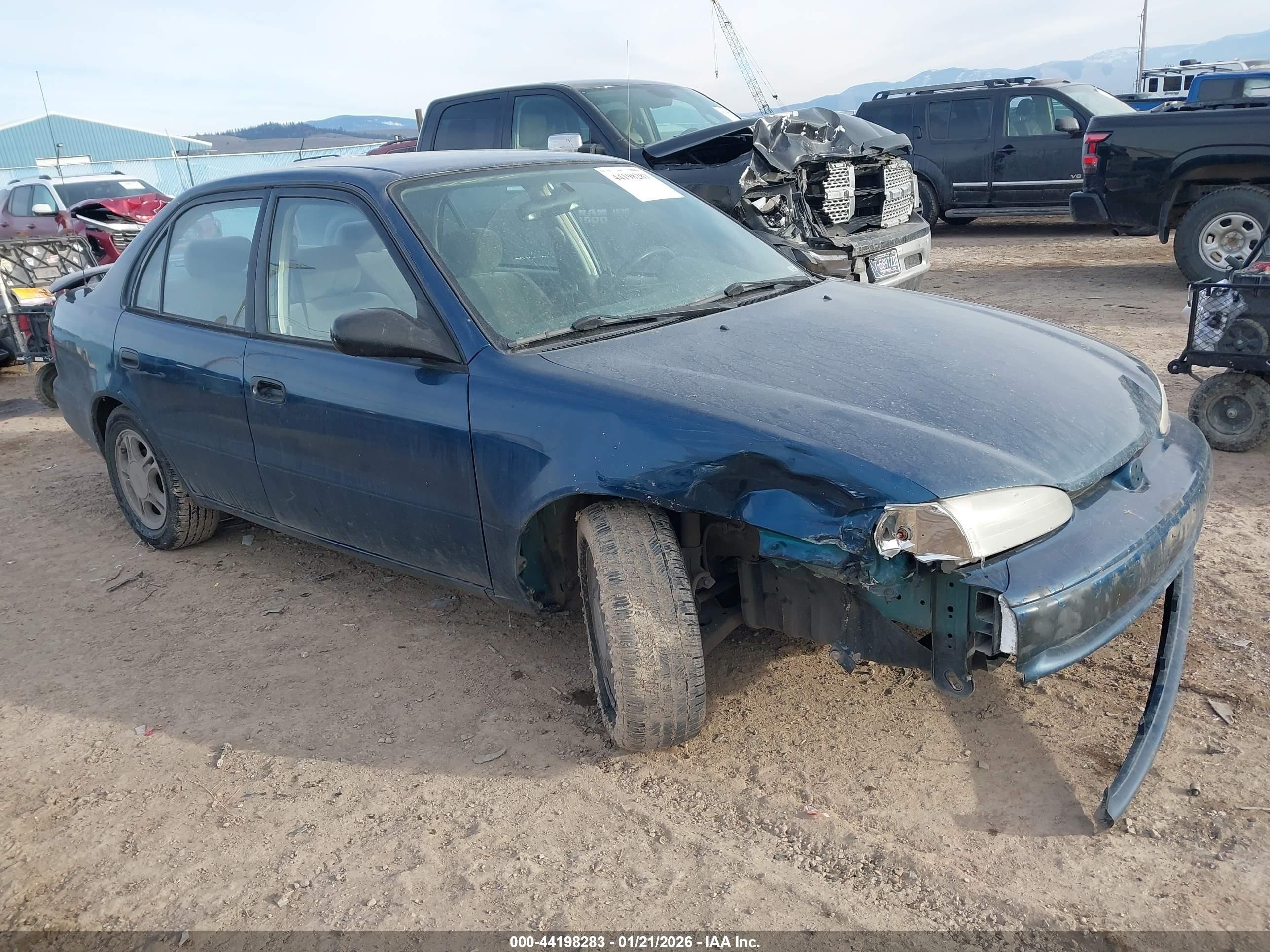 2001 Chevrolet Prizm Lsi, VIN 1Y1SK54801Z409561 — Front end