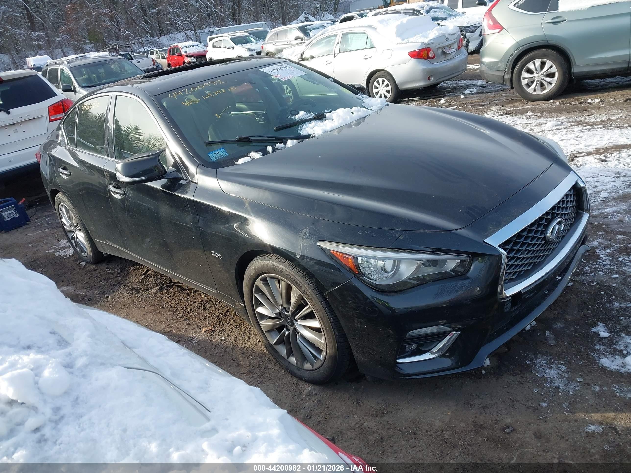 2018 Infiniti Q50 Luxe, VIN JN1EV7AR3JM430566 — Roof