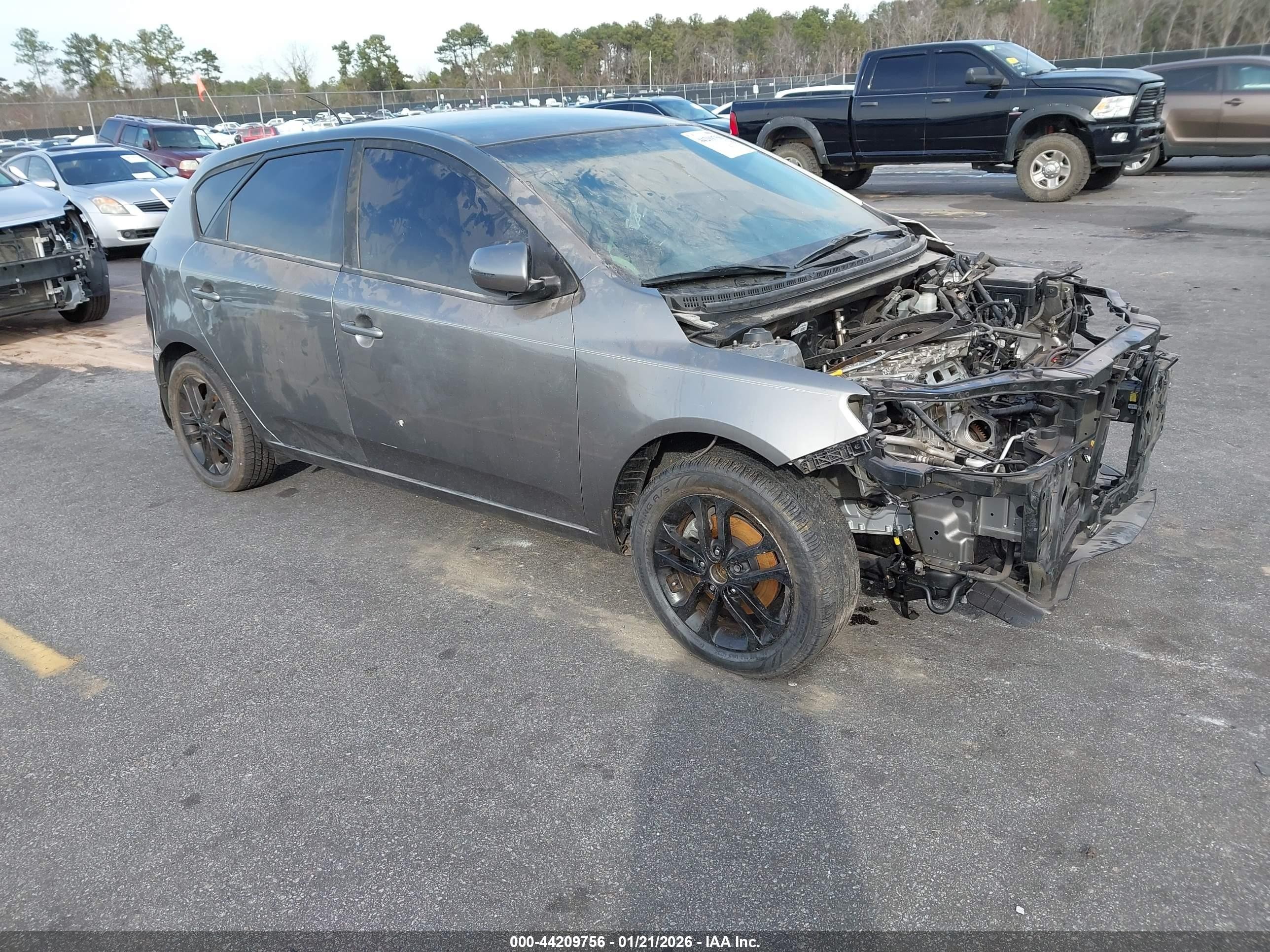 2012 Kia Forte EX, VIN KNAFU5A25C5478236 — Stripped