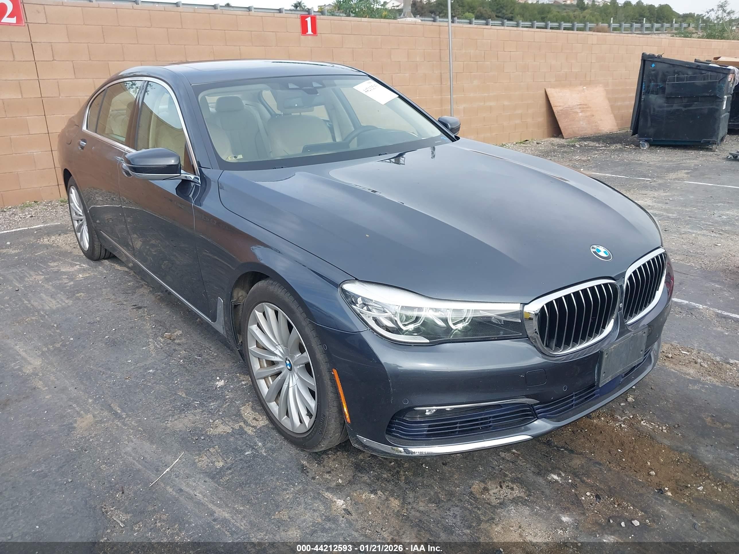 2016 BMW 7 Series 740i, VIN WBA7E2C5XGG738468 — Fresh water flood
