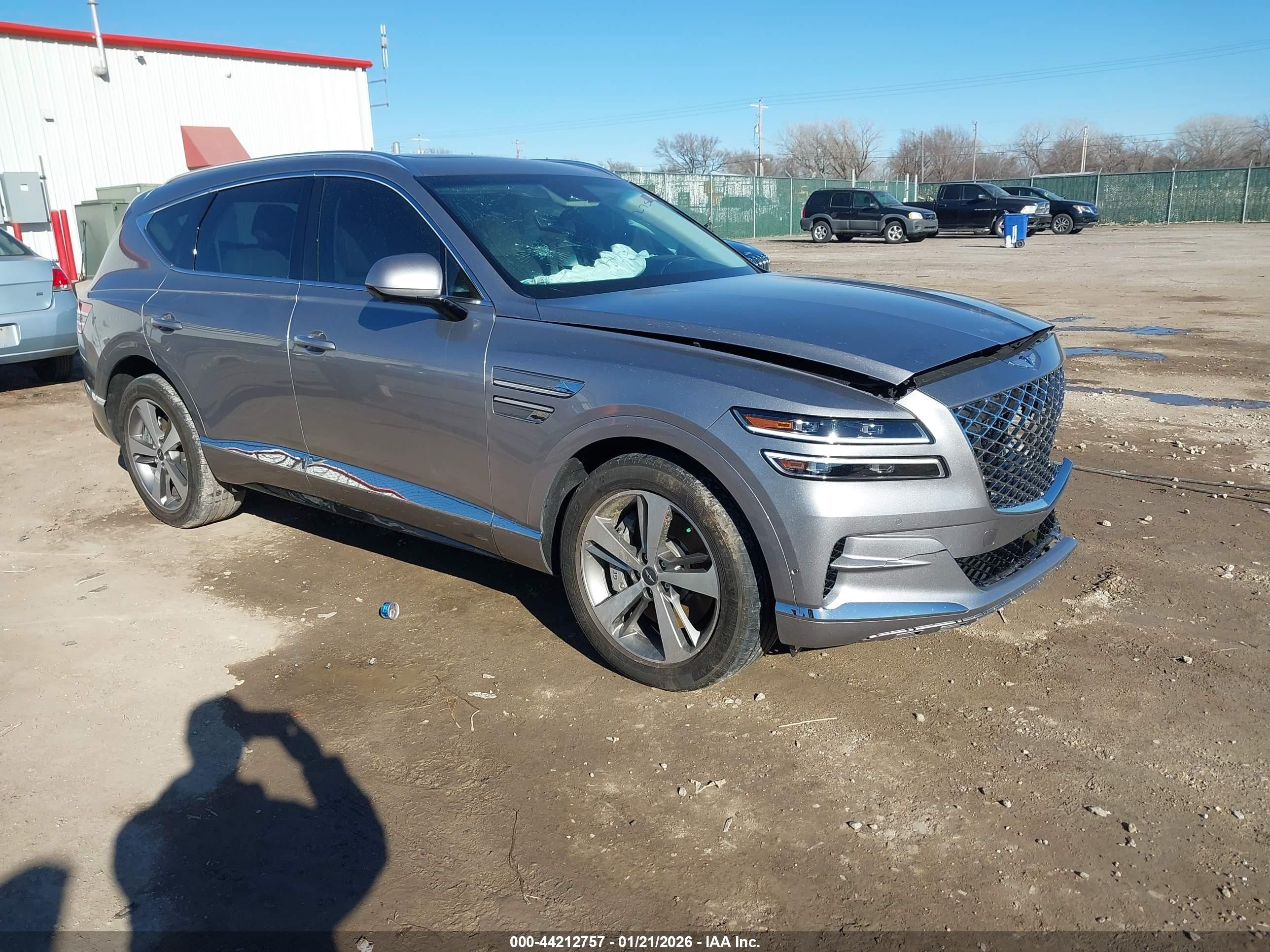 2023 Genesis GV80 Advanced Plus, VIN KMUHCESC9PU141499 — Front end