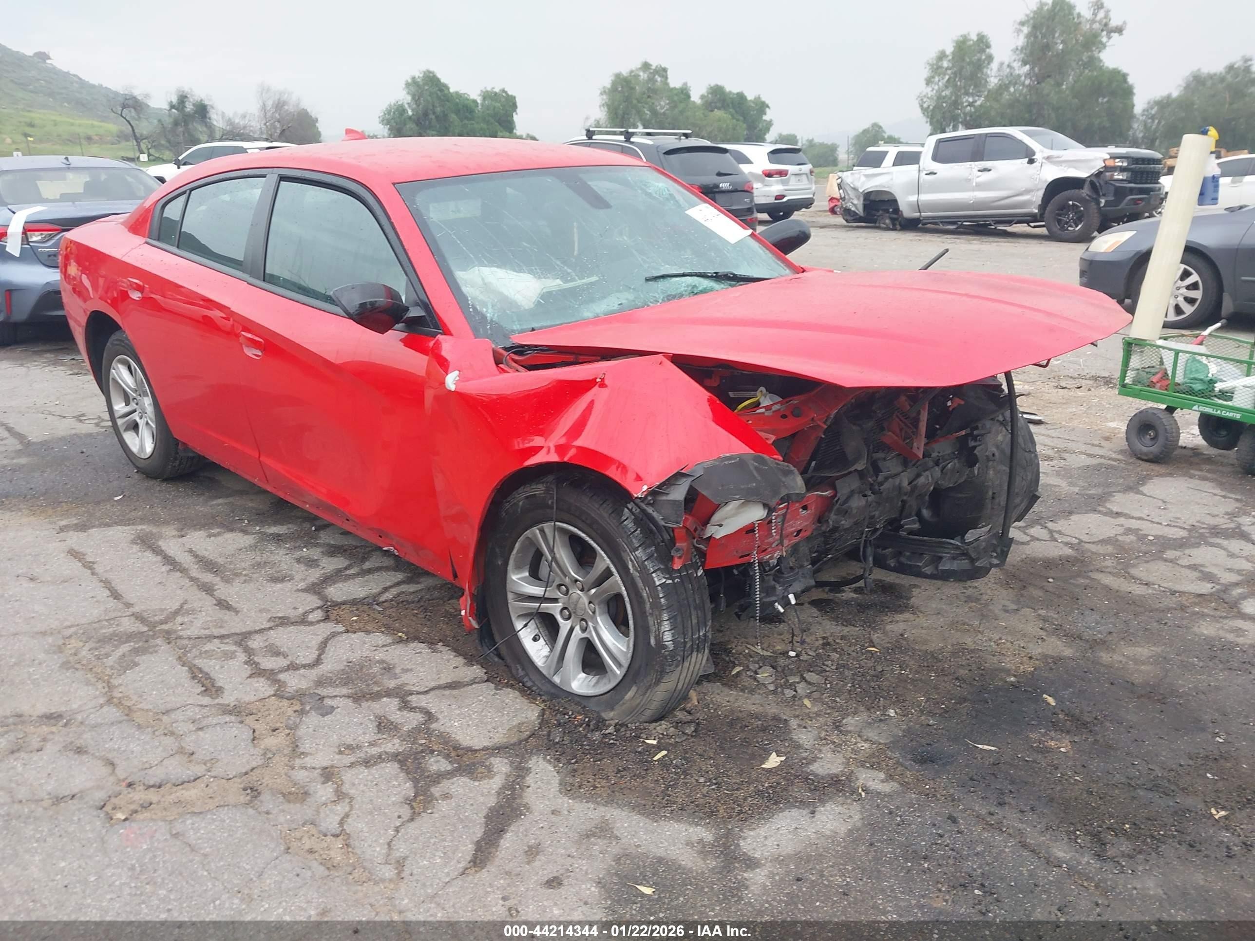 2023 Dodge Charger SXT, VIN 2C3CDXBGXPH511116 — Biohazard / chemical