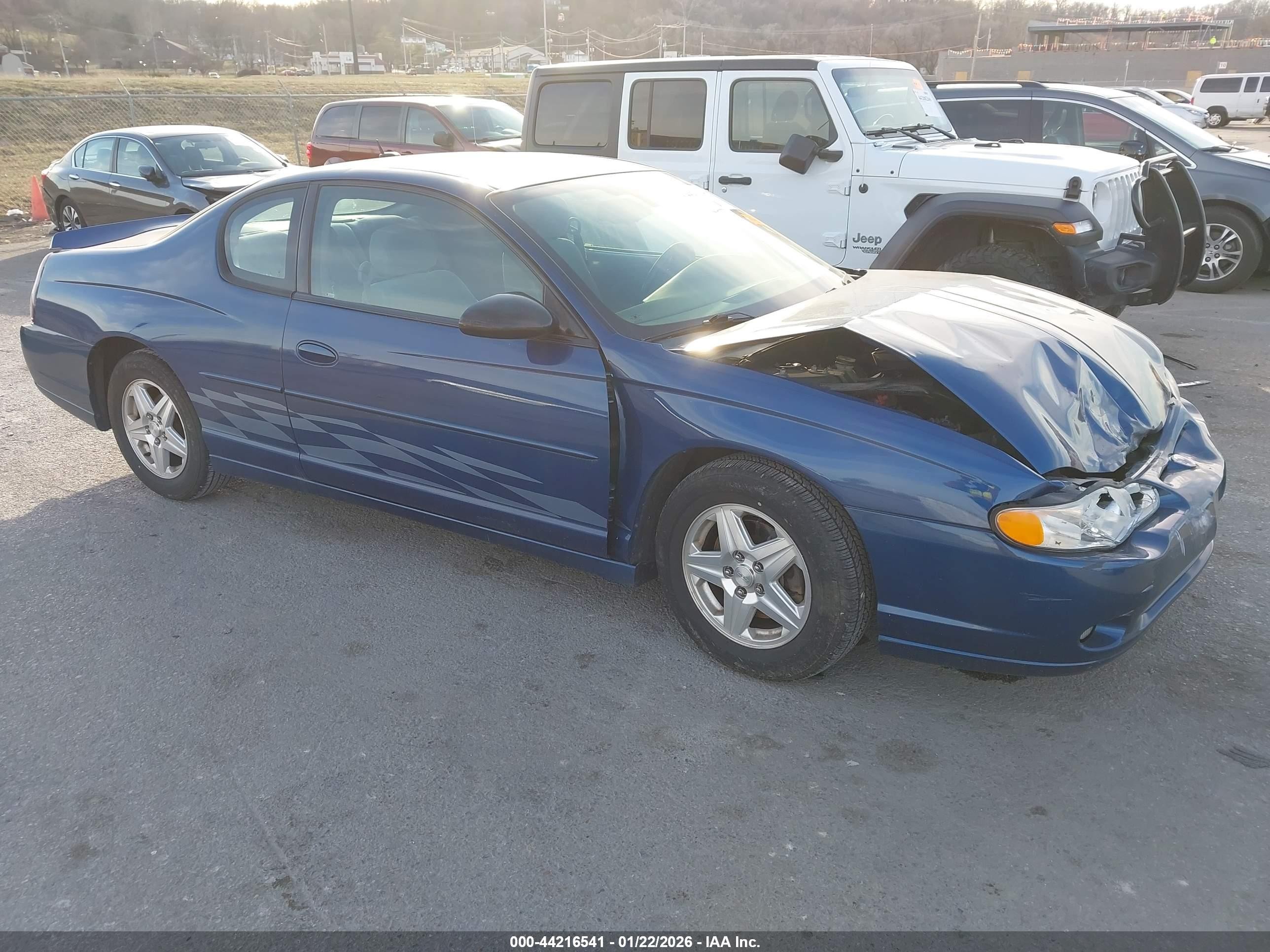 2005 Chevrolet Monte Carlo LT, VIN 2G1WX12KX59162976 — Перед
