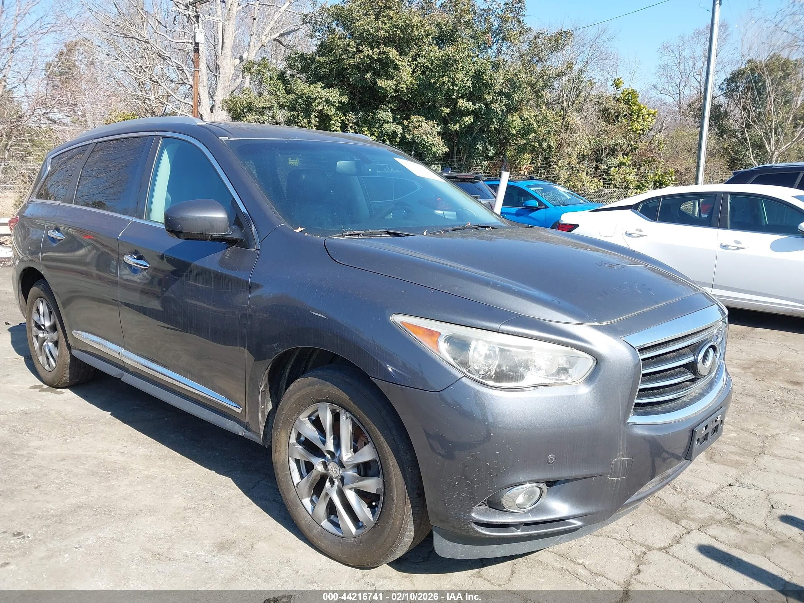2013 Infiniti JX35, VIN 5N1AL0MM4DC302223 — Repossession