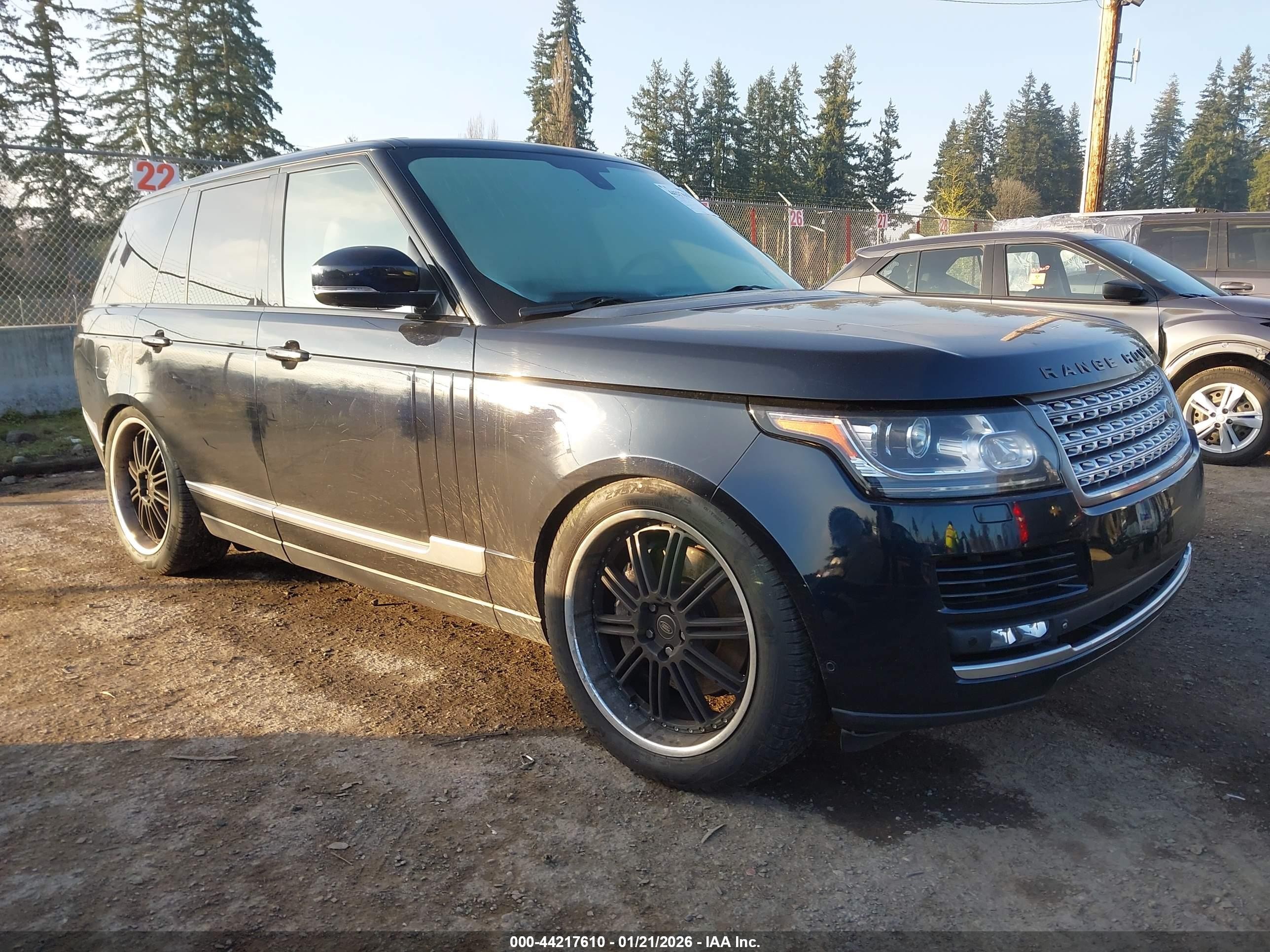 2014 Land Rover Range Rover Supercharged, VIN SALGS2EF0EA128167 — Fresh water flood