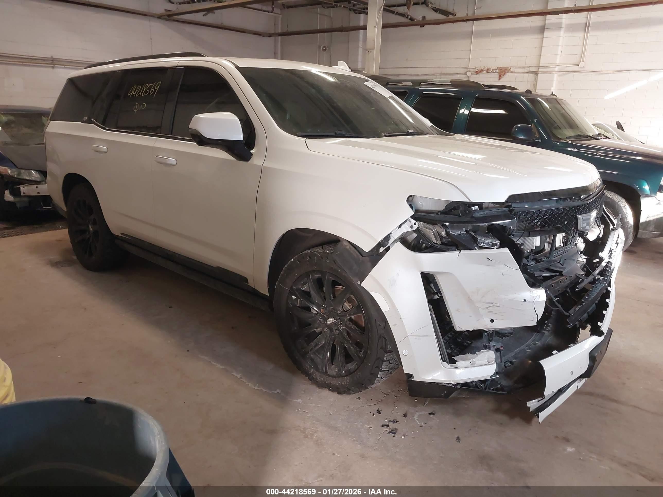 2021 Cadillac Escalade Sport, VIN 1GYS4FKL4MR246262 — Front end