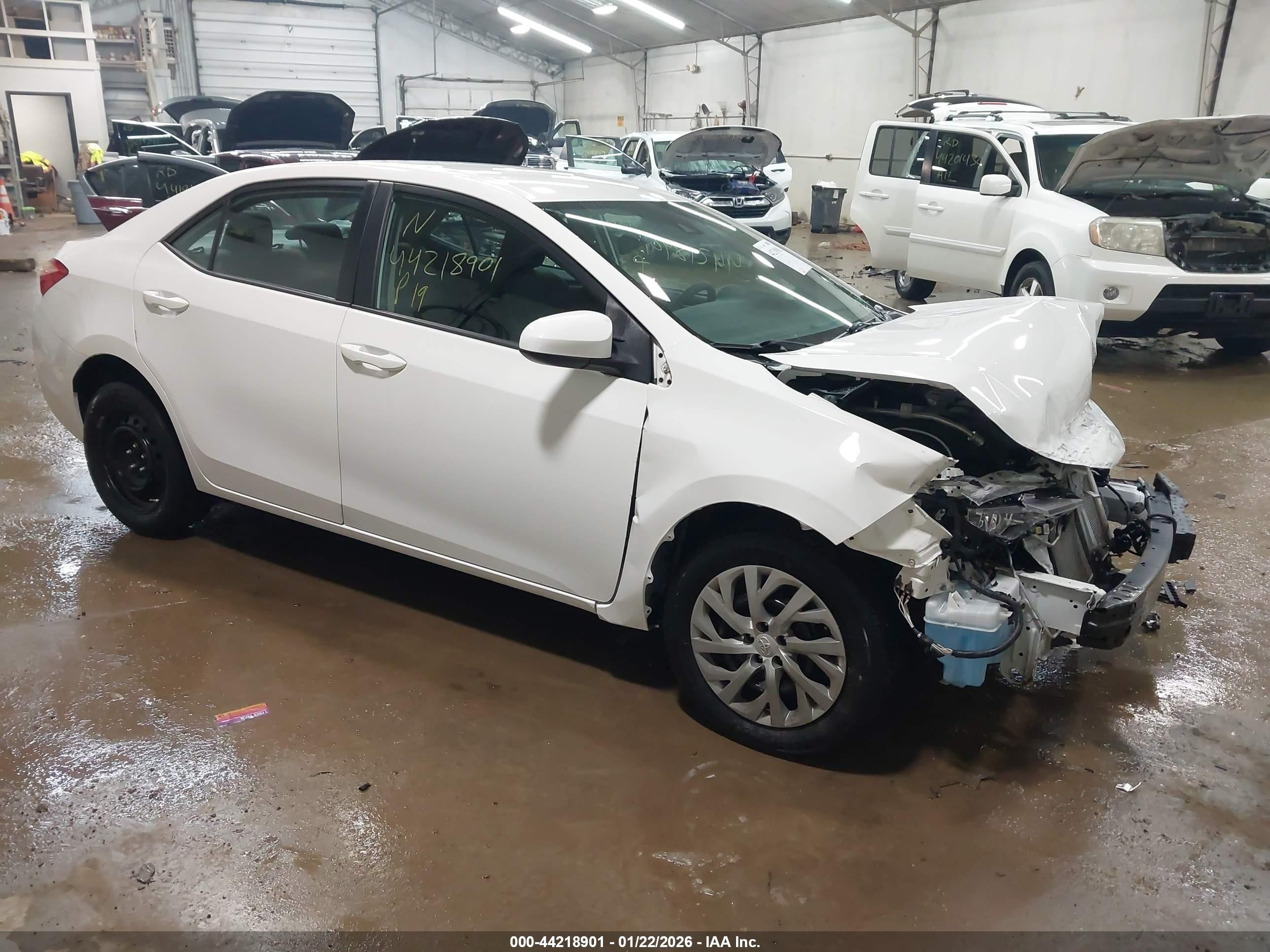 2019 Toyota Corolla LE, VIN 2T1BURHE3KC201482 — Front end