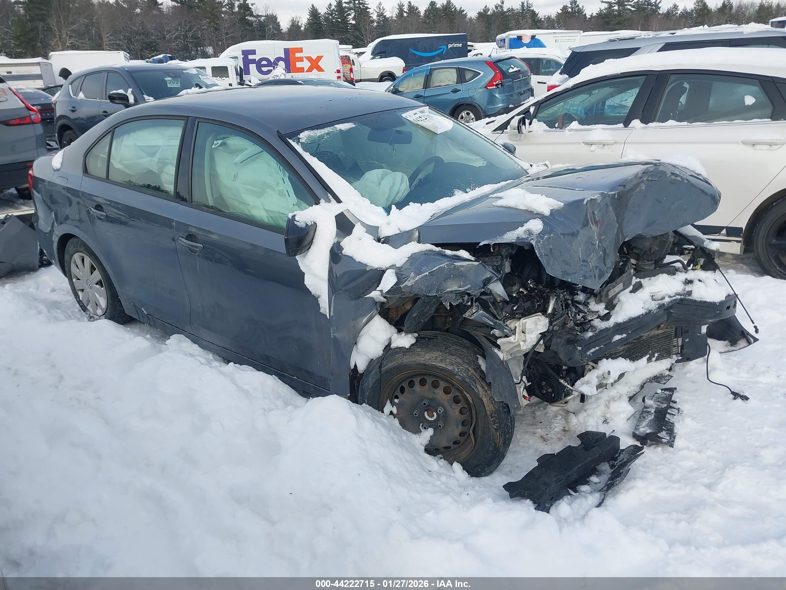 2015 Volkswagen Jetta S, VIN 3VW2K7AJ8FM292471 — Frame damage