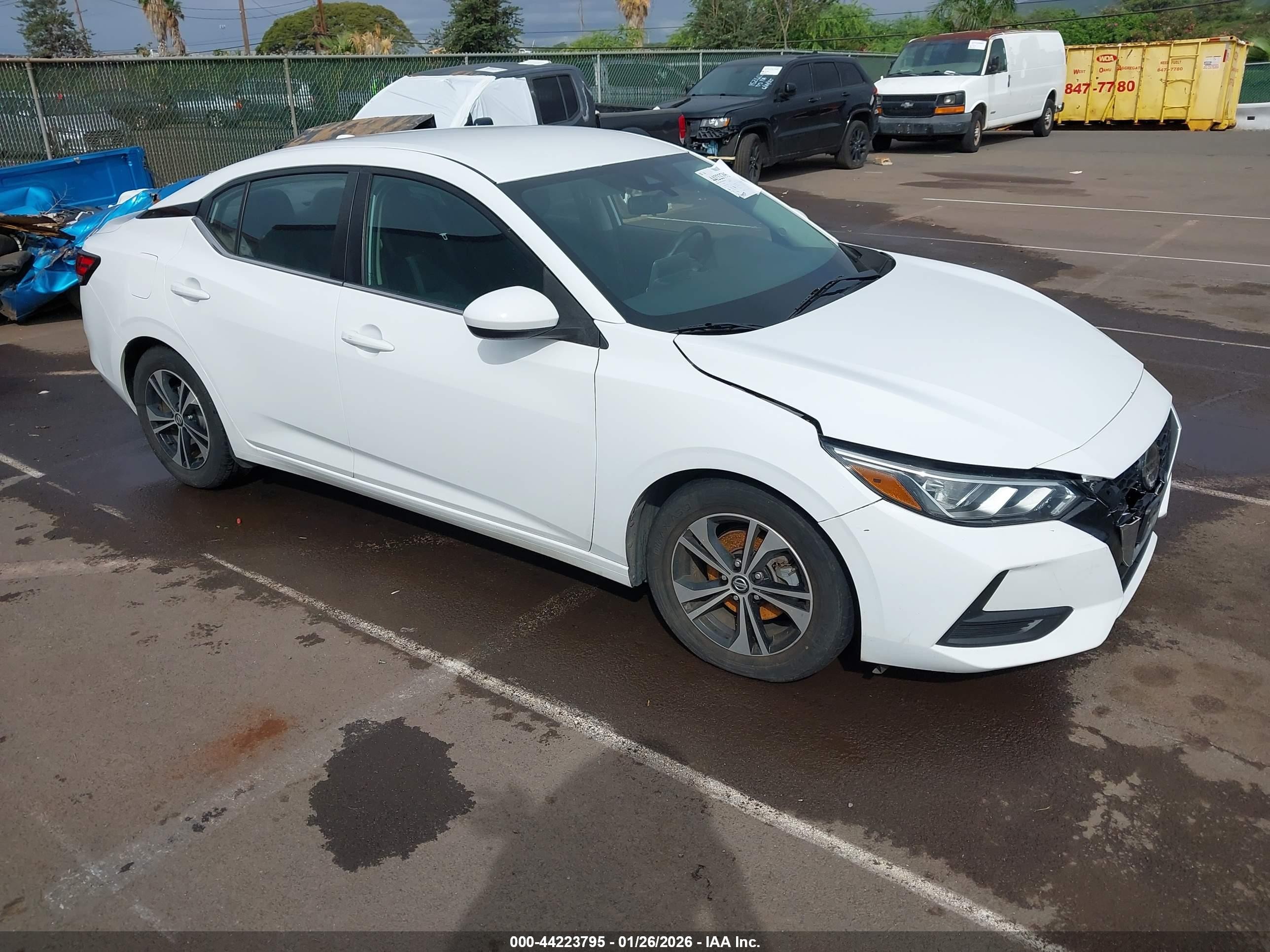 2021 Nissan Sentra SV, VIN 3N1AB8CV6MY274936 — Front end