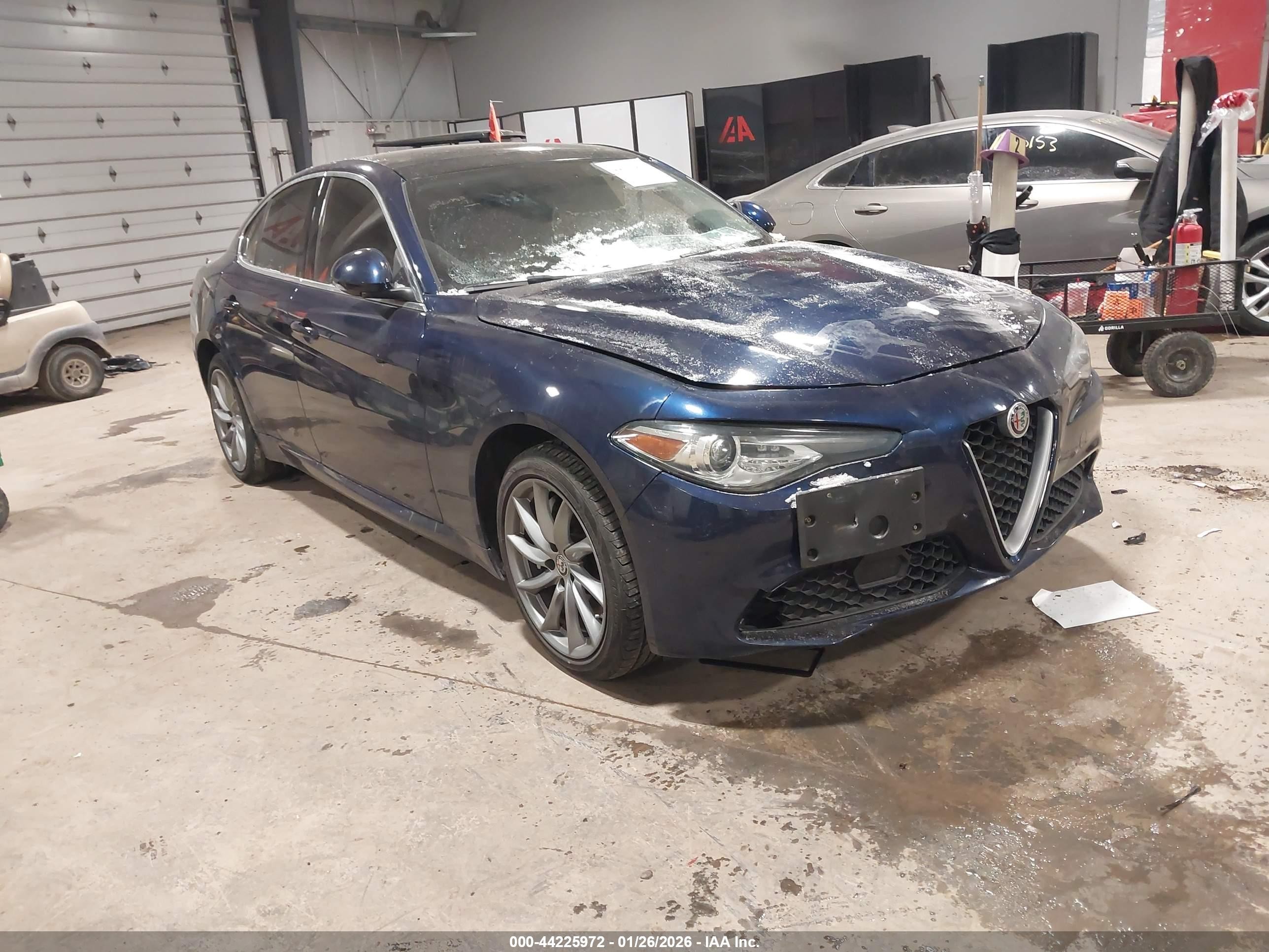 2017 Alfa Romeo Giulia, VIN ZARFAEDN1H7548298 — Engine fire