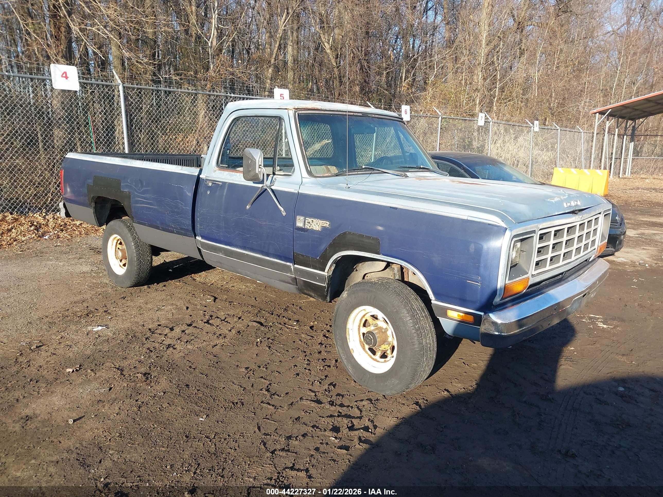 1985 Dodge W SERIES, VIN 1B7HW14T2FS649470 — All over
