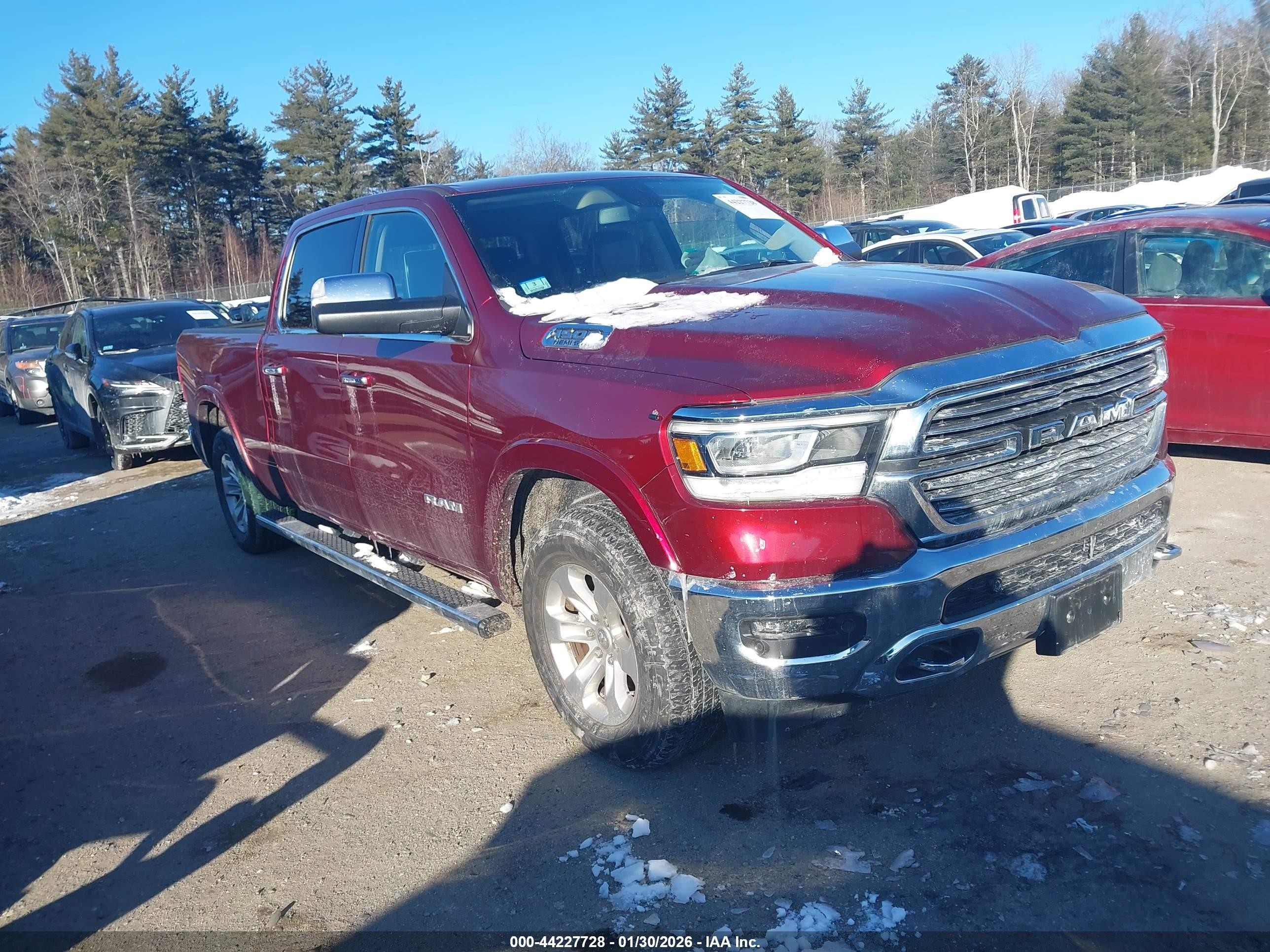 2019 Ram 1500 Laramie, VIN 1C6SRFRTXKN805788 — Fresh water flood