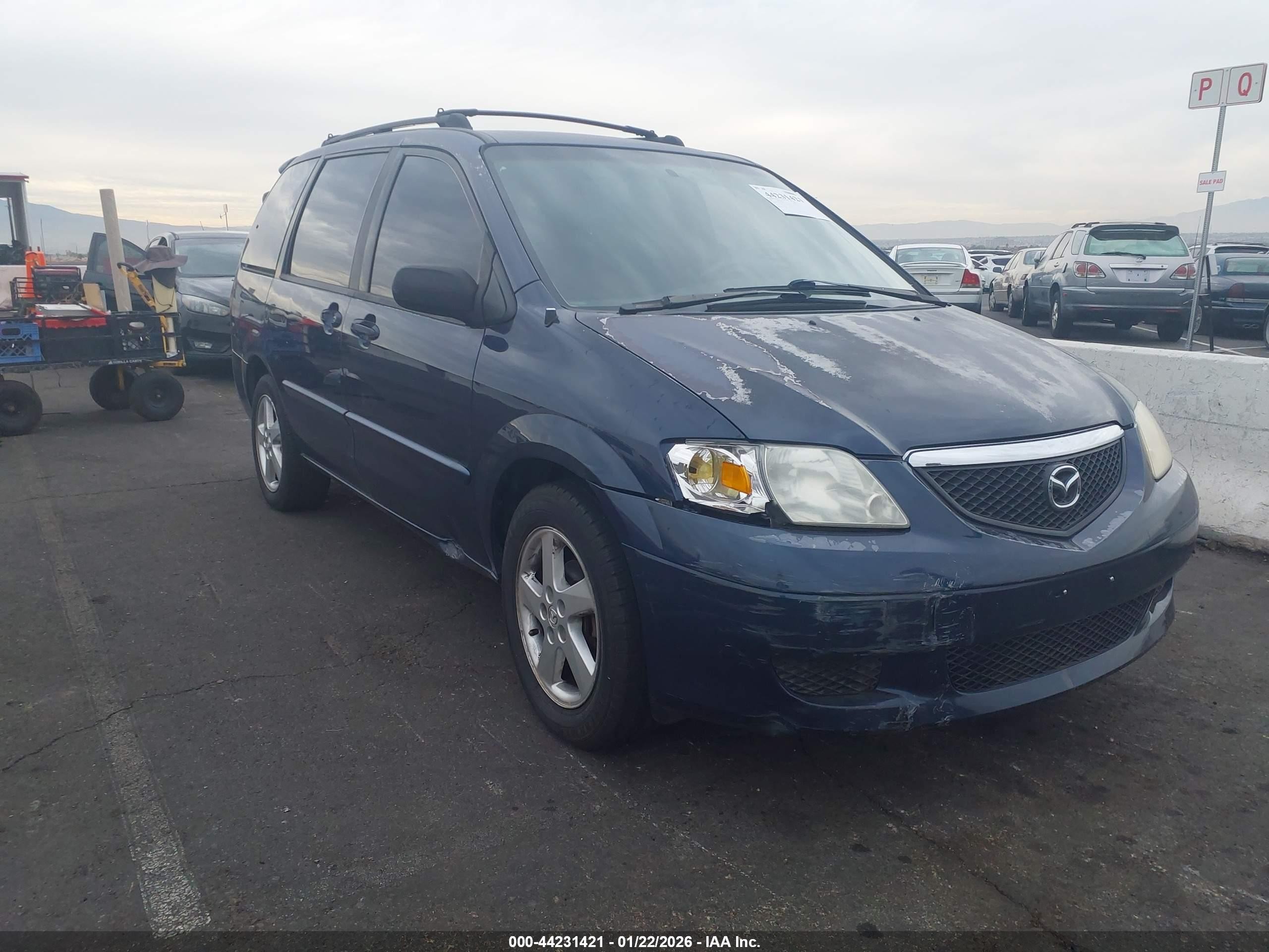 2002 Mazda MPV LX, VIN JM3LW28J520300924 — Front end