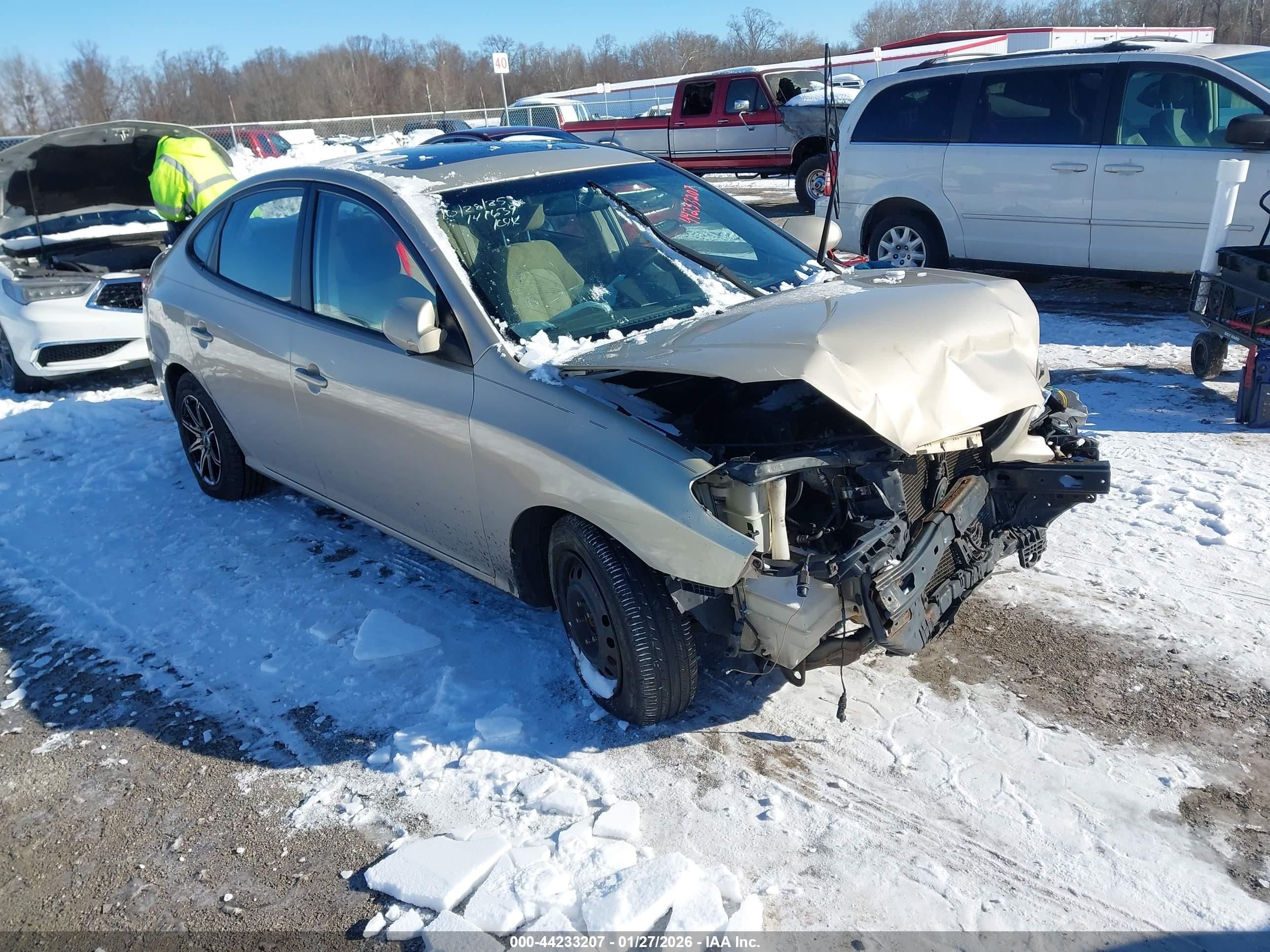 2010 Hyundai Elantra GLS, VIN KMHDU4AD9AU069614 — Front end